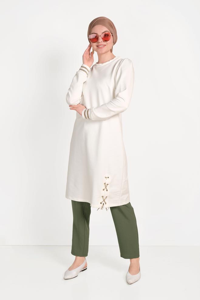 Tesettür giyim  CEPLİ HAVUÇ MODEL PANTOLON 70050 - ALVİNA