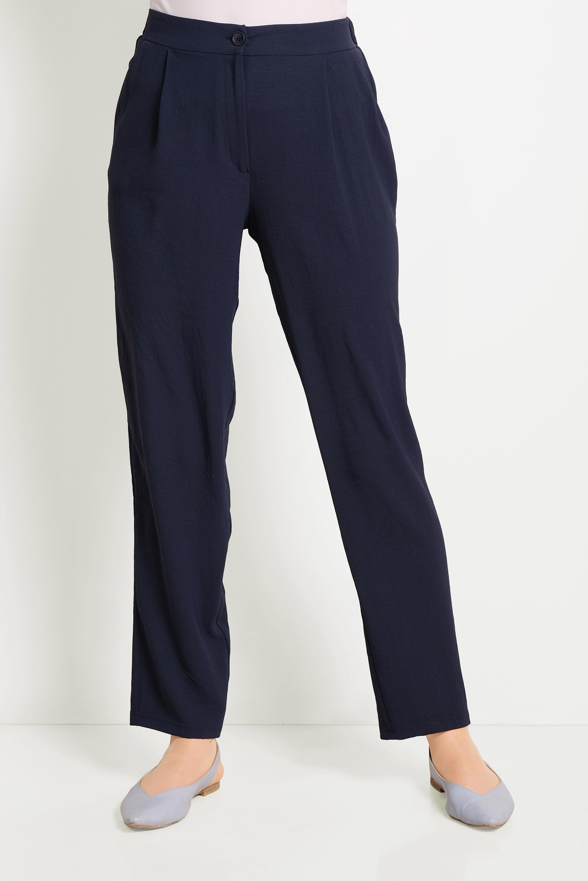 Tesettür giyim LACİVERT CEPLİ HAVUÇ MODEL PANTOLON 70050