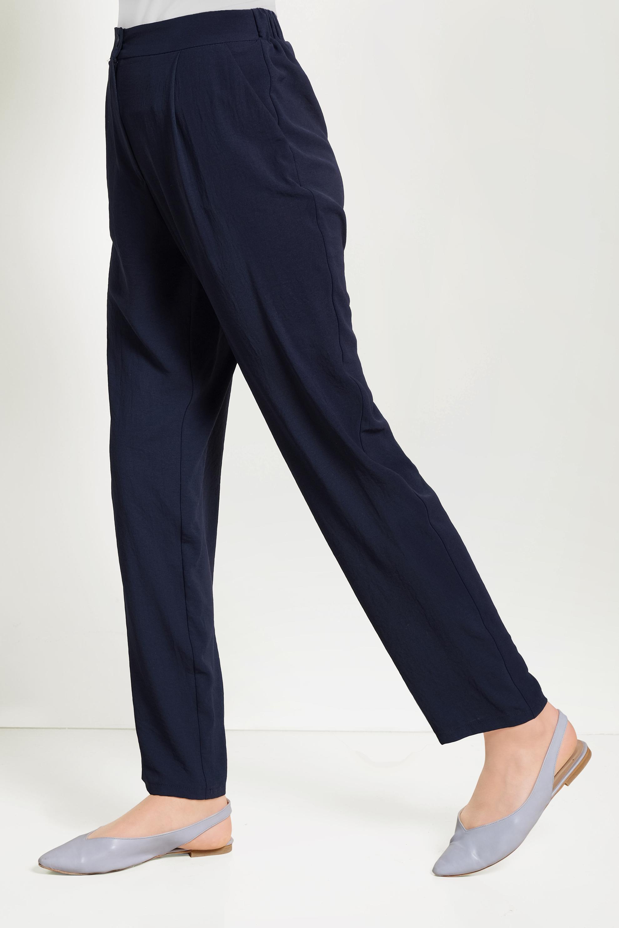 Tesettür giyim LACİVERT CEPLİ HAVUÇ MODEL PANTOLON 70050