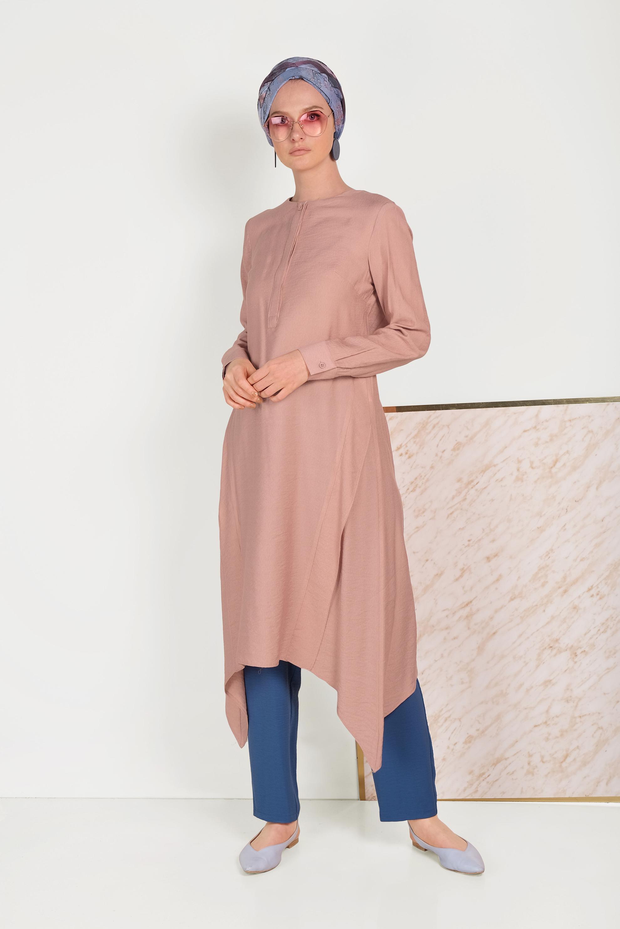 Tesettür giyim LACİVERT CEPLİ HAVUÇ MODEL PANTOLON 70050