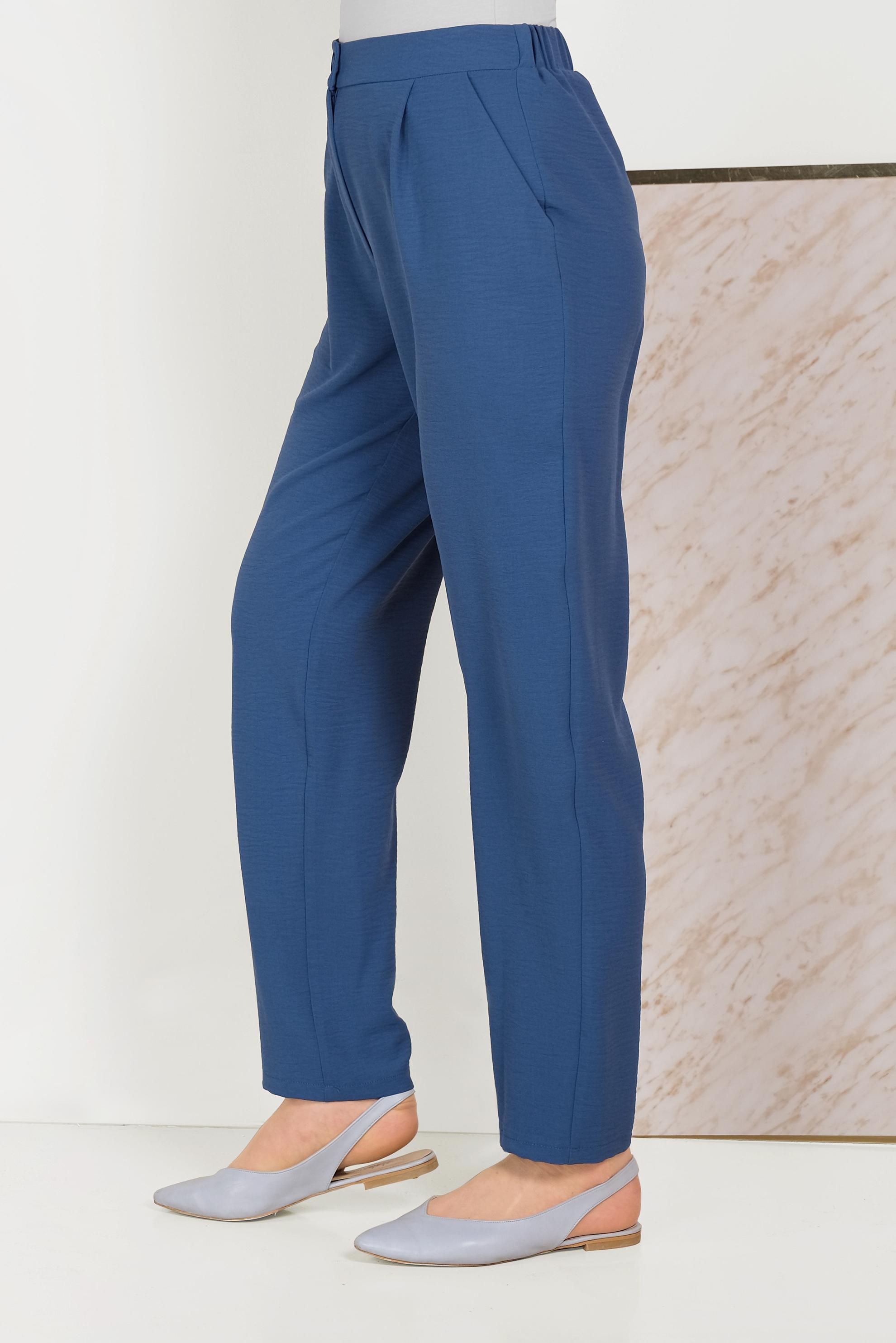 Tesettür giyim LACİVERT CEPLİ HAVUÇ MODEL PANTOLON 70050