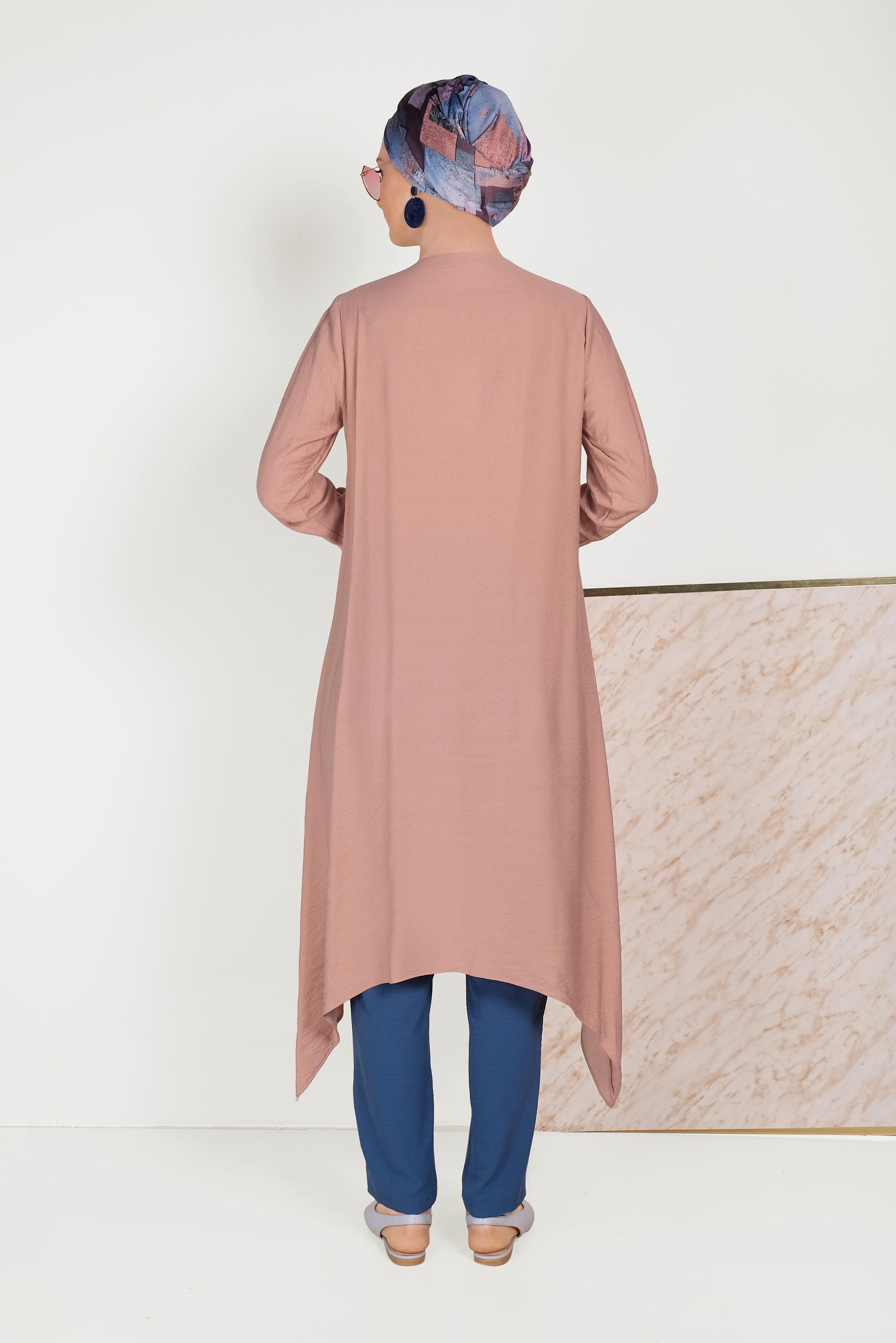 Tesettür giyim LACİVERT CEPLİ HAVUÇ MODEL PANTOLON 70050