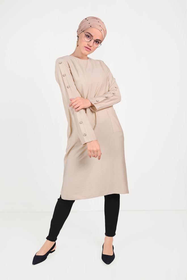 Hijab clothing BLACK 70055 GİZELLLA PANTOLON 36/44 - ALVİNA