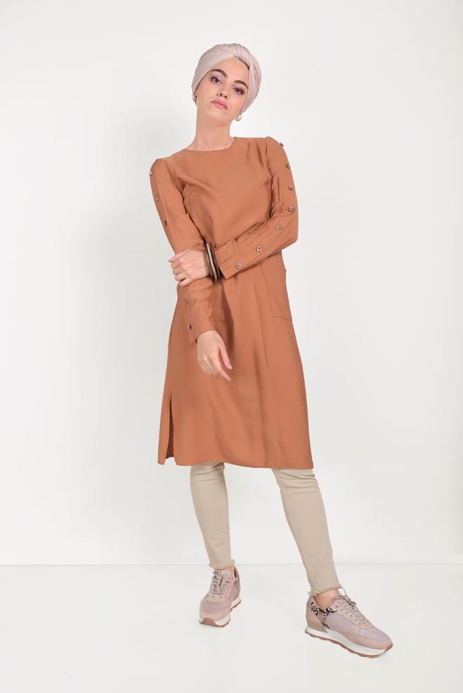 Hijab clothing BROWN 70055 GİZELLLA PANTOLON 36/44 - ALVİNA