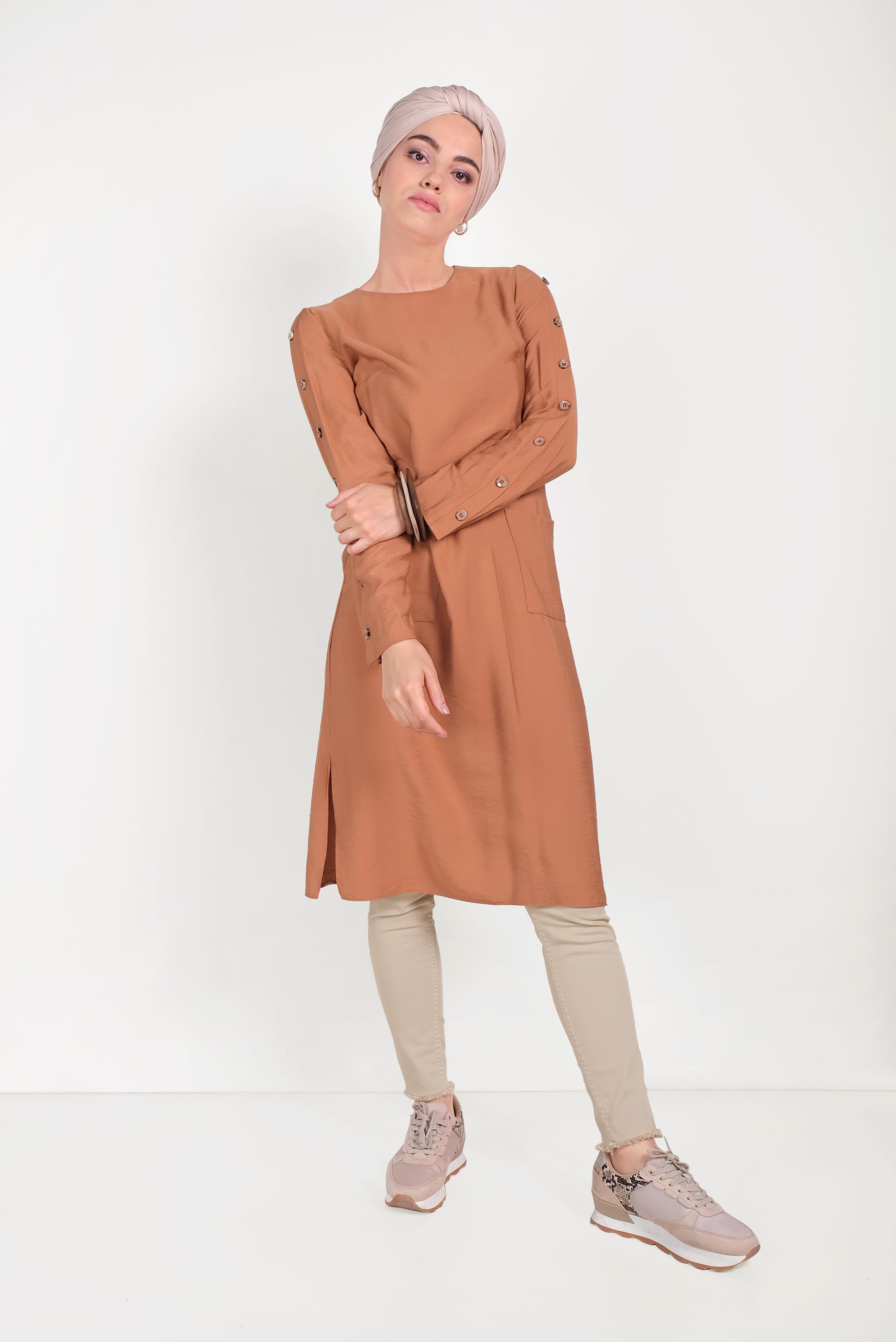 Vêtements hijab BRUN 70055 GİZELLLA PANTOLON 36/44