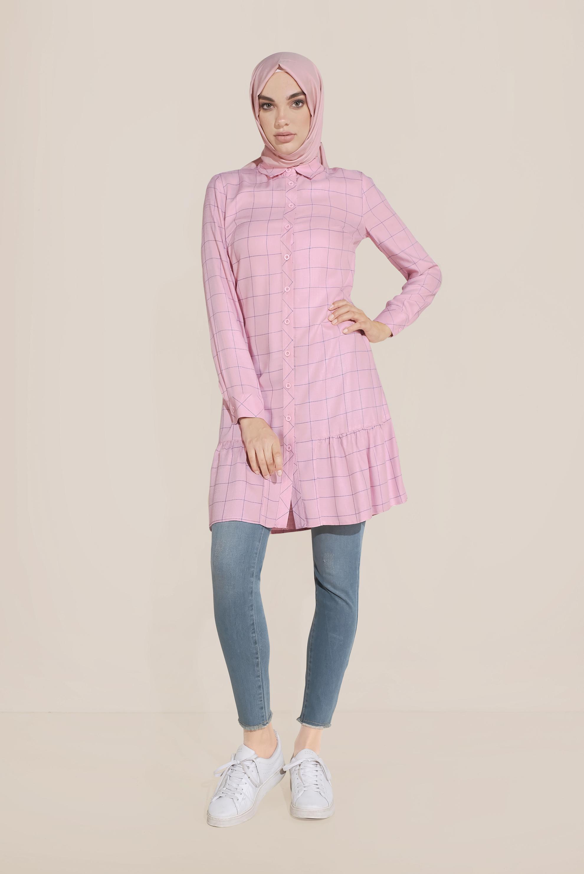 Tesettür giyim LACİVERT DENİM PANTOLON 70057 