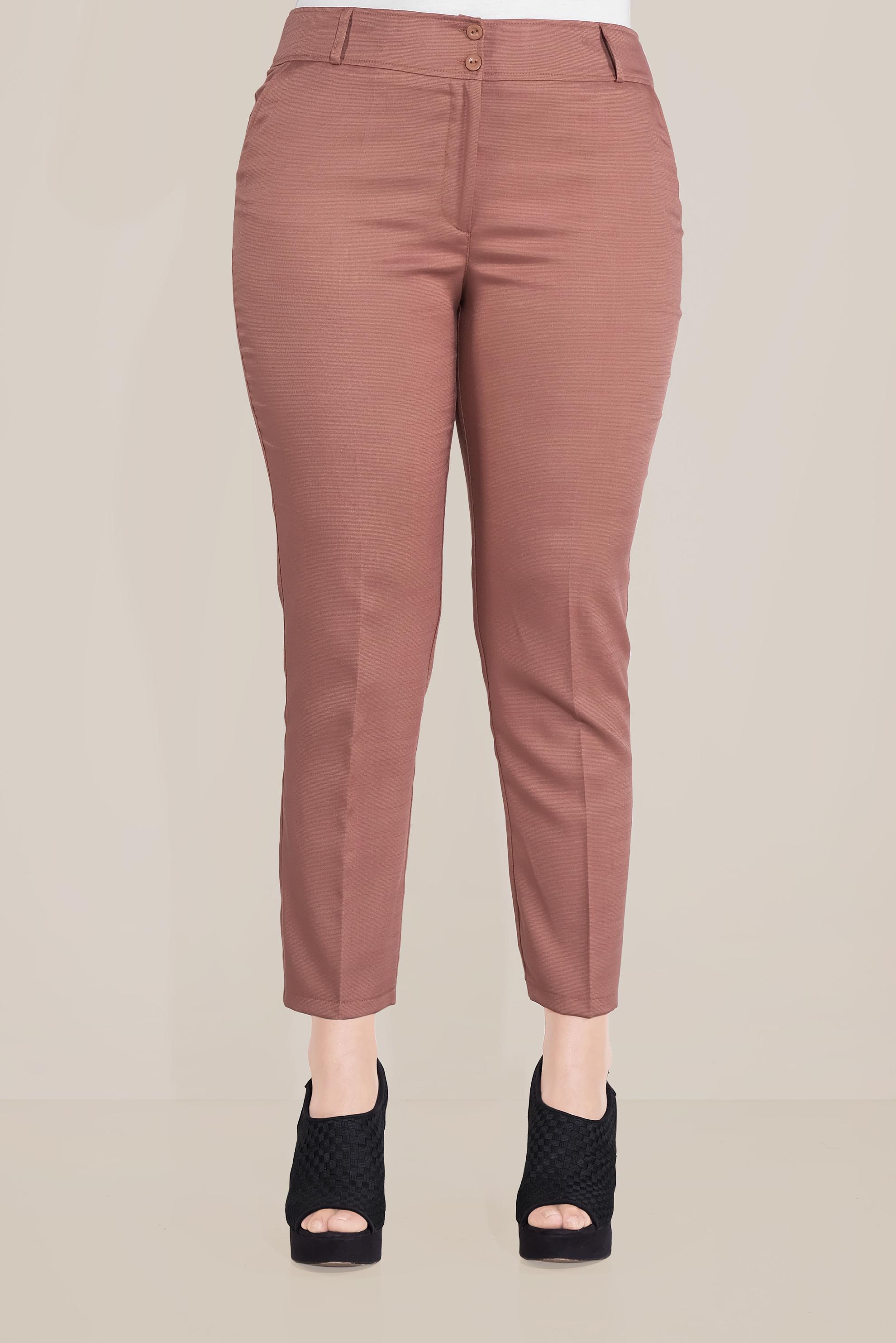 Tesettür giyim TURUNCU ARA BEL BORU PAÇA PANTOLON 70070