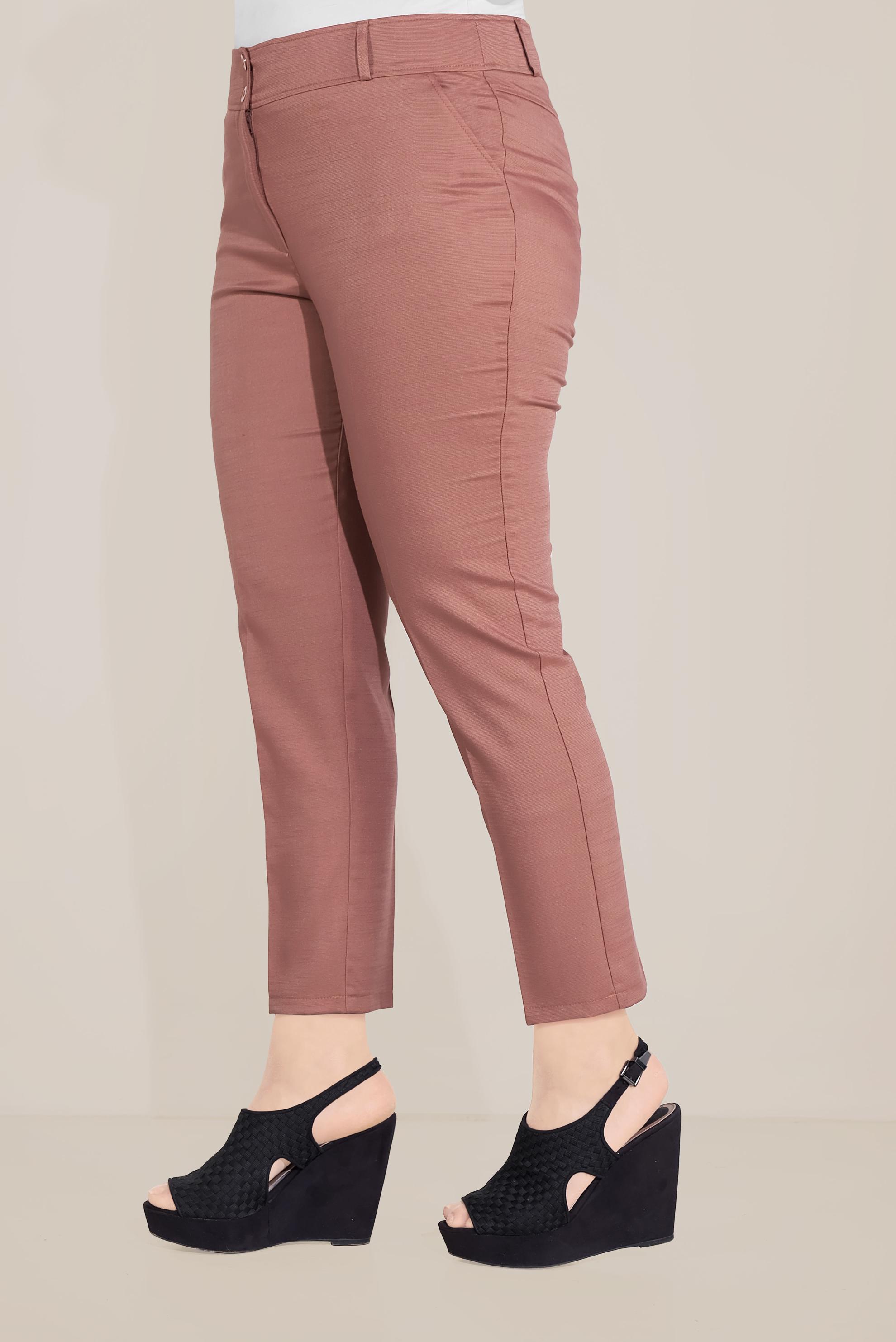 Tesettür giyim TURUNCU ARA BEL BORU PAÇA PANTOLON 70070