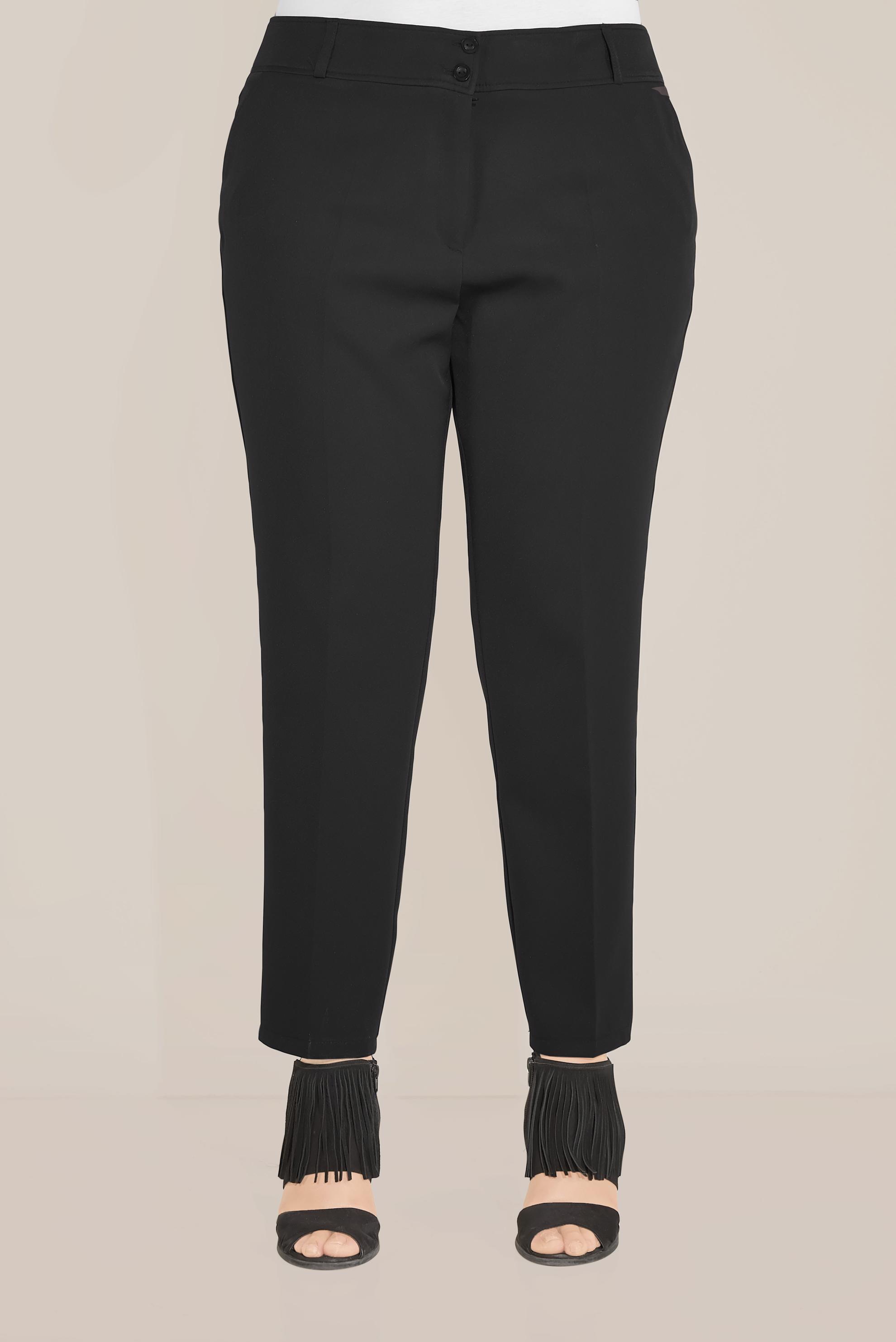 Tesettür giyim SİYAH ARA BEL PANTOLON 70071 