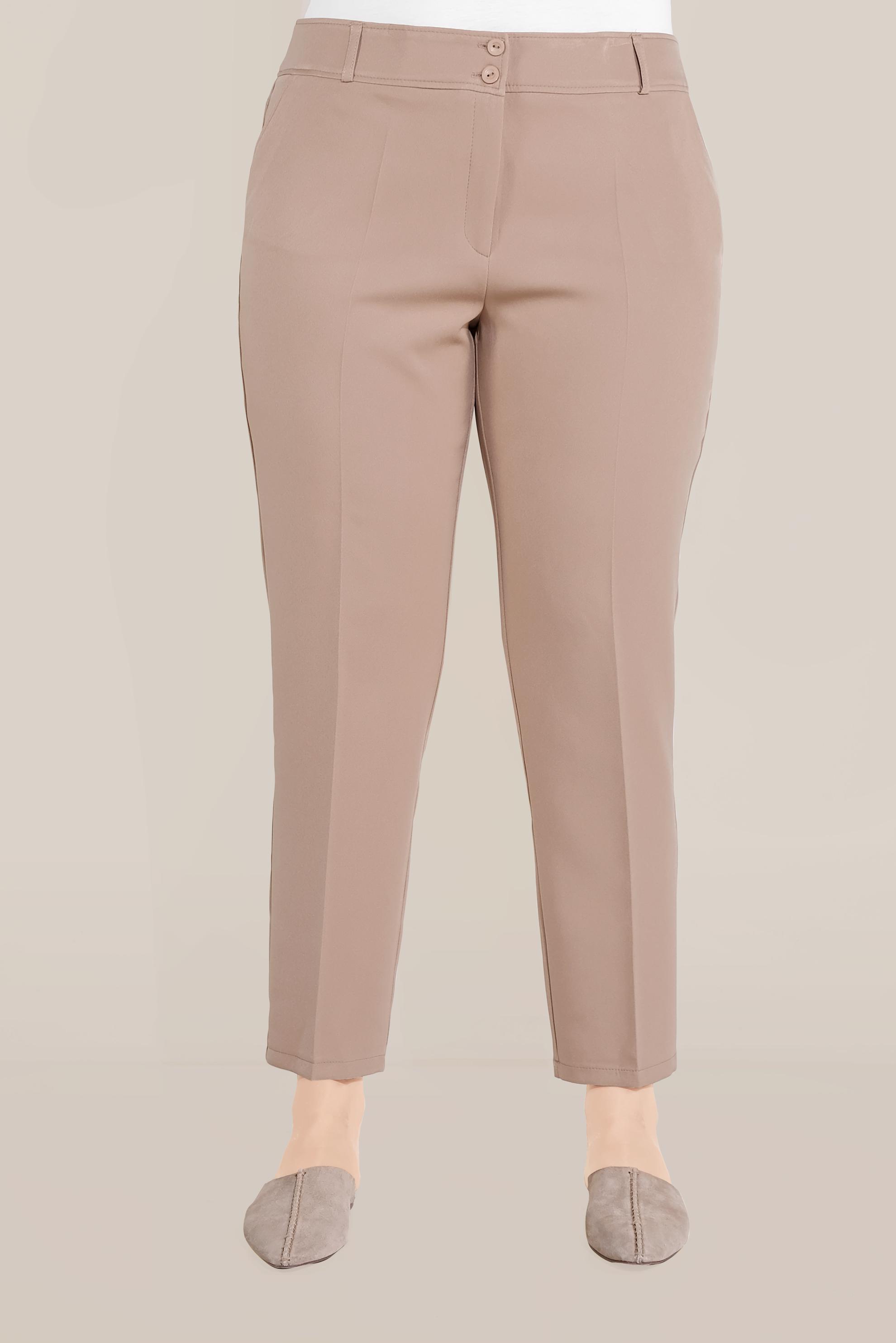 Tesettür giyim KAHVE ARA BEL PANTOLON 70071 