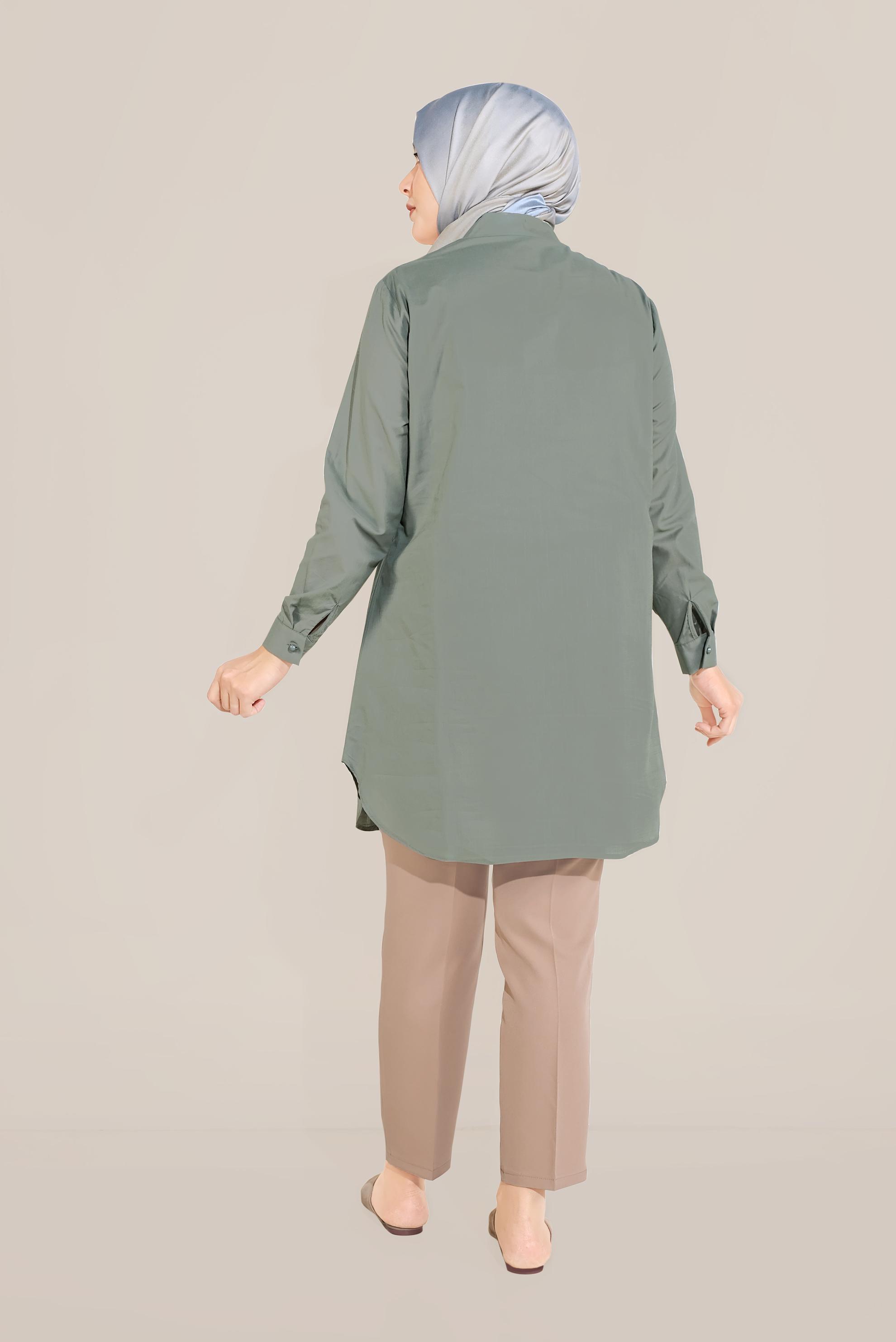 Tesettür giyim KAHVE ARA BEL PANTOLON 70071 