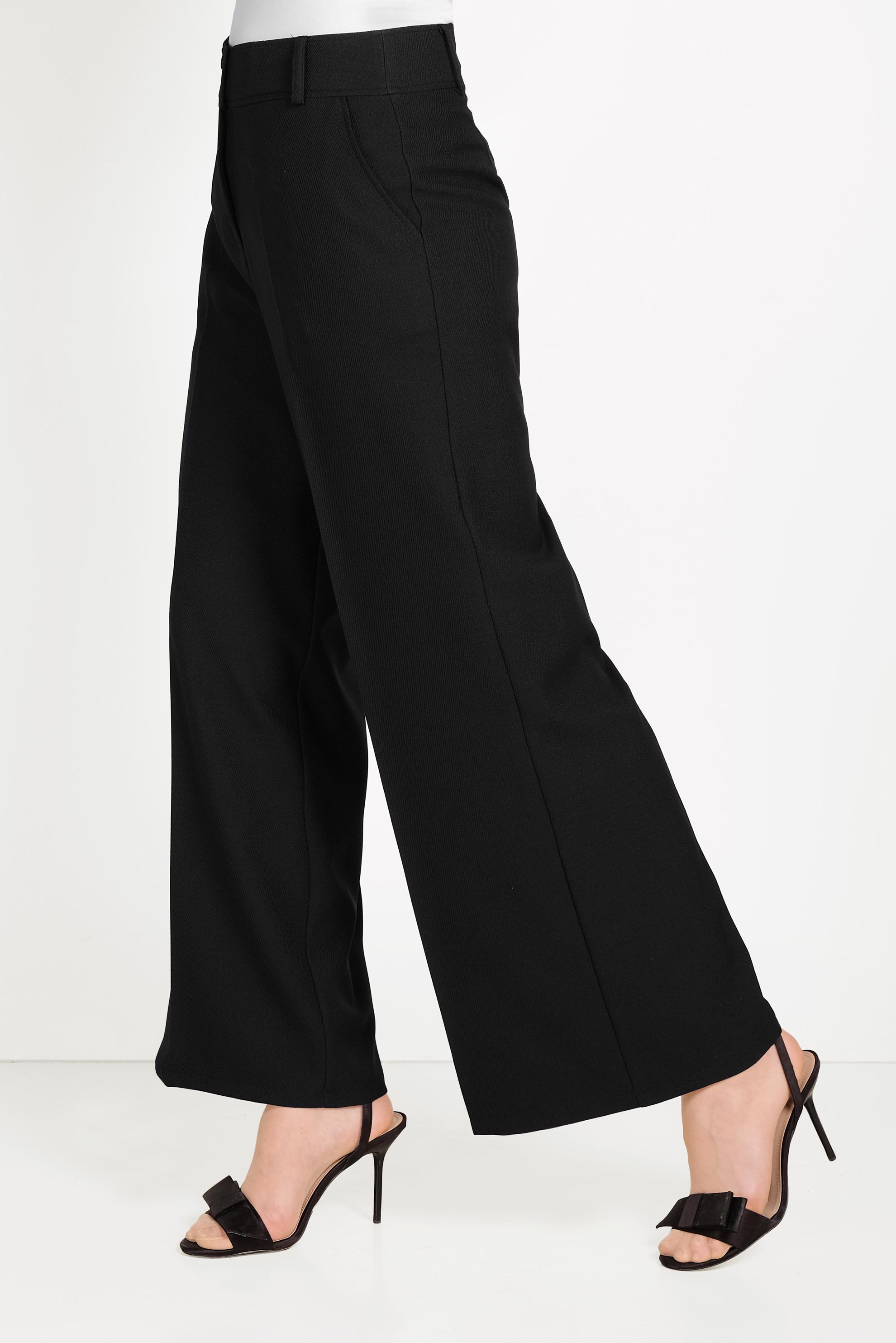 Hijab clothing BLACK WIDE CUT TROUSERS 70072 