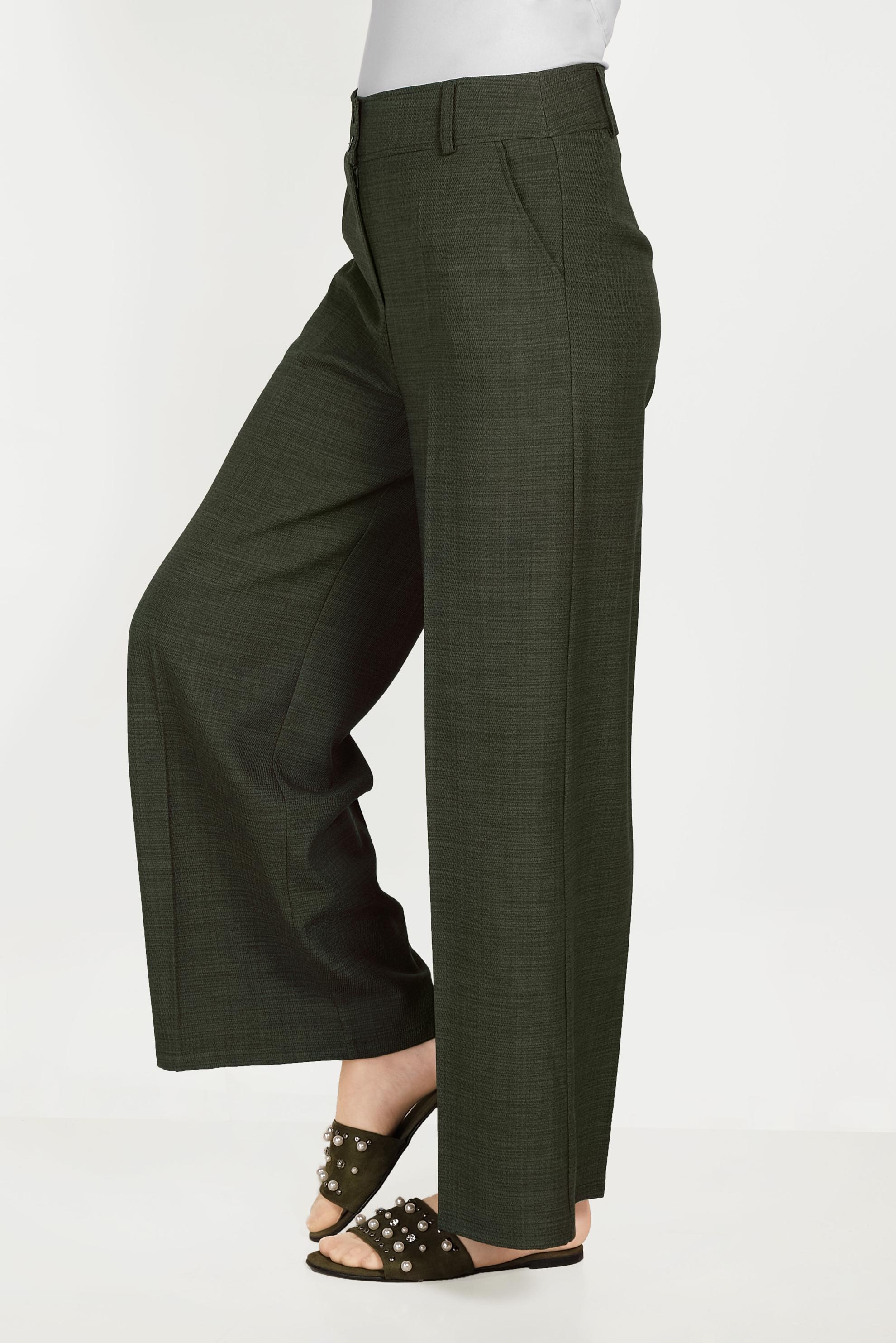 Tesettür giyim HAKİ GENİŞ PAÇA PANTOLON 70072