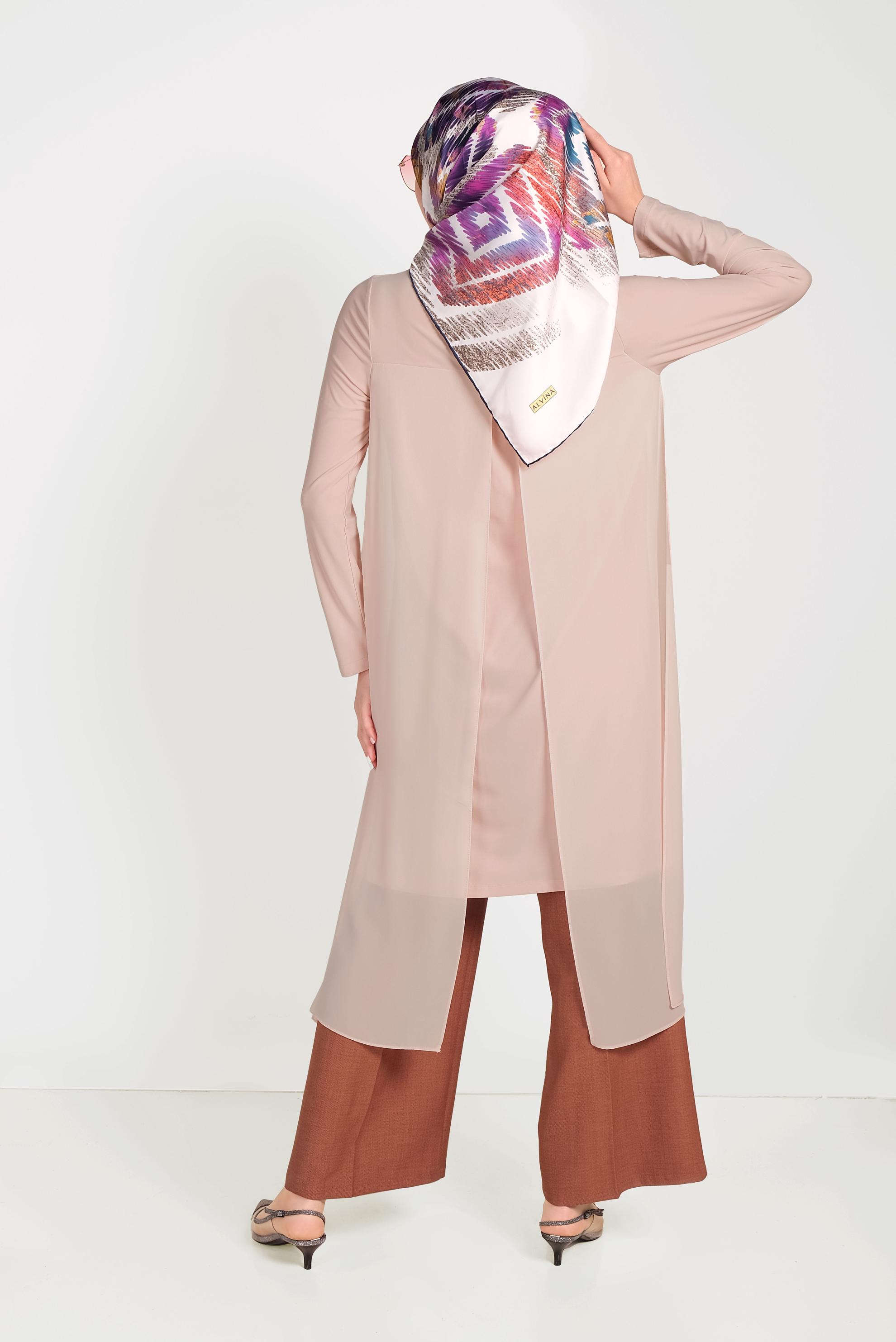 Tesettür giyim KAHVE GENİŞ PAÇA PANTOLON 70072