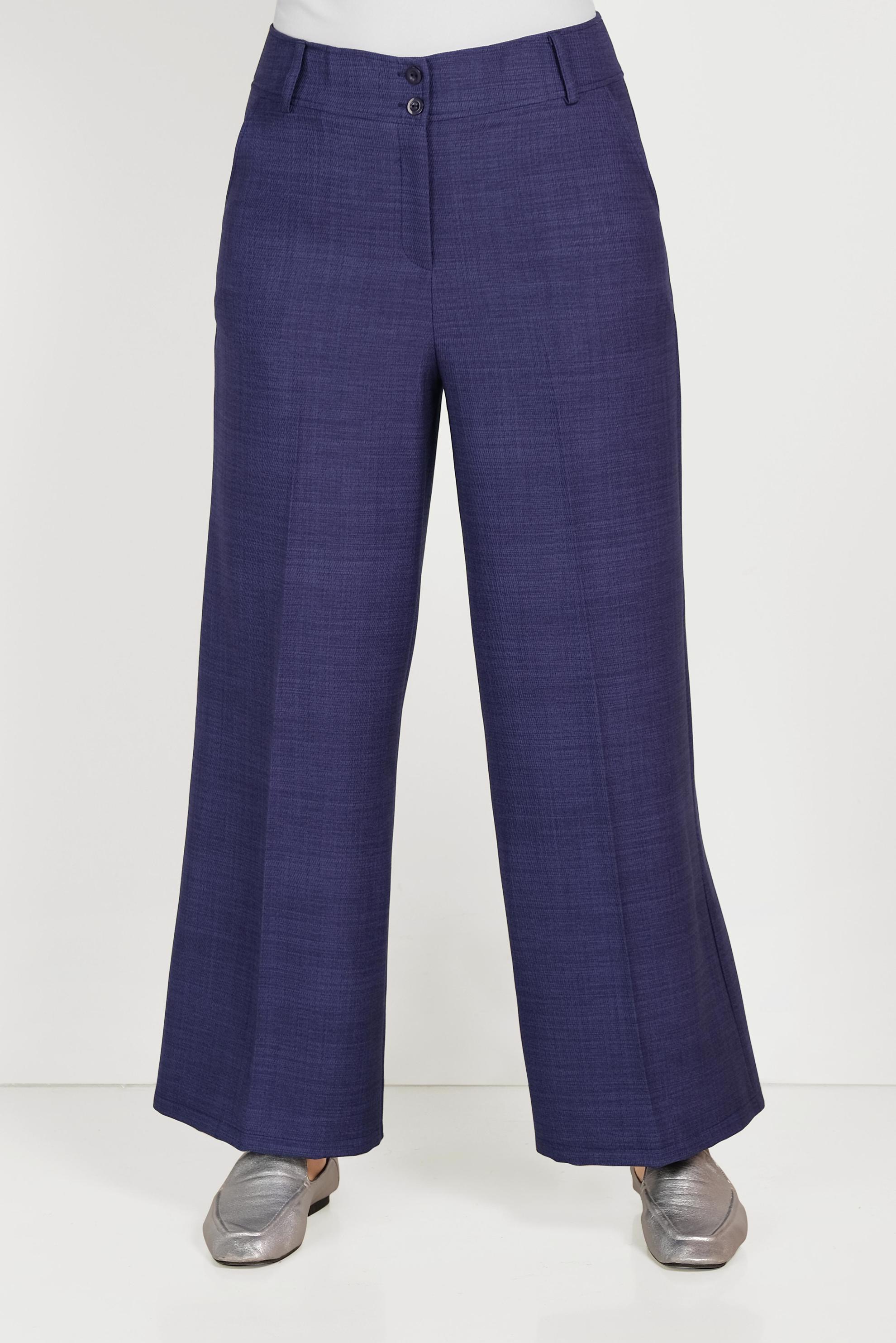 Tesettür giyim LACİVERT GENİŞ PAÇA PANTOLON 70072