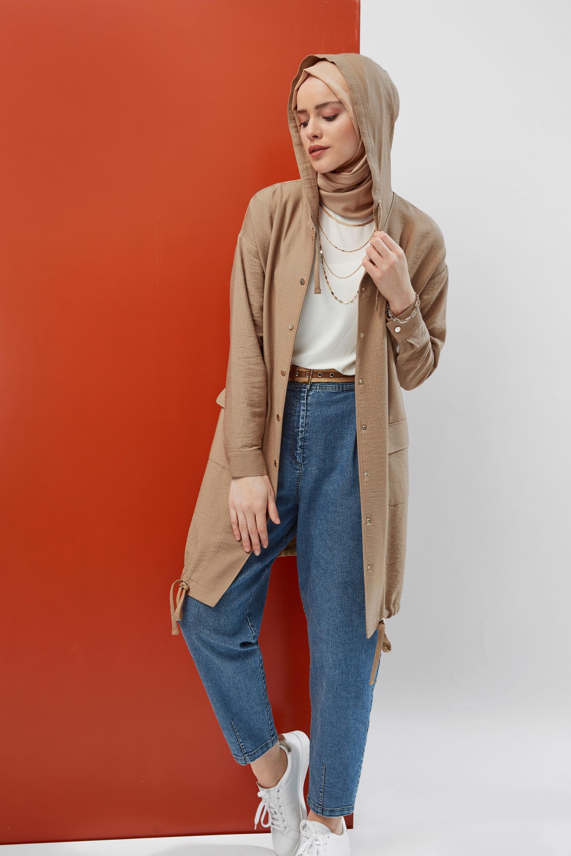 Tesettür giyim LACİVERT DENİM PANTOLON 70074