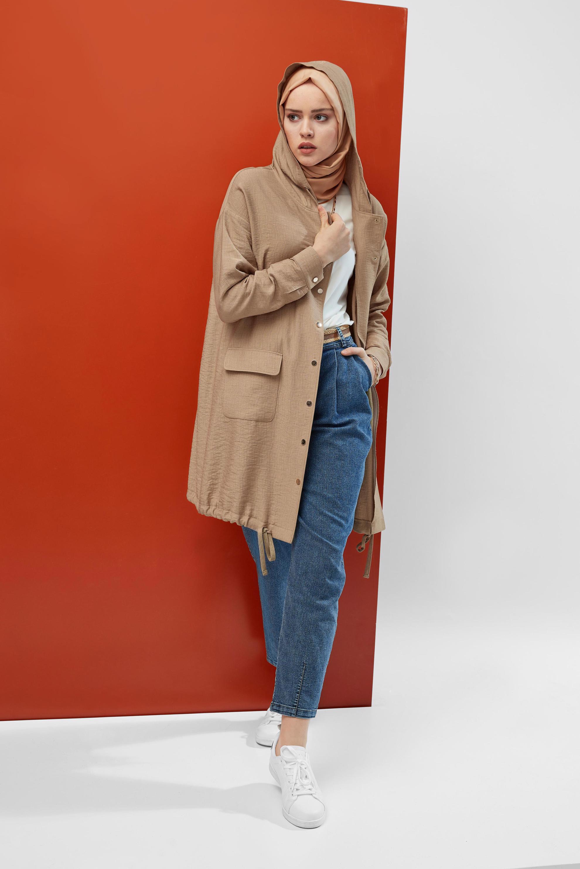 Tesettür giyim LACİVERT DENİM PANTOLON 70074