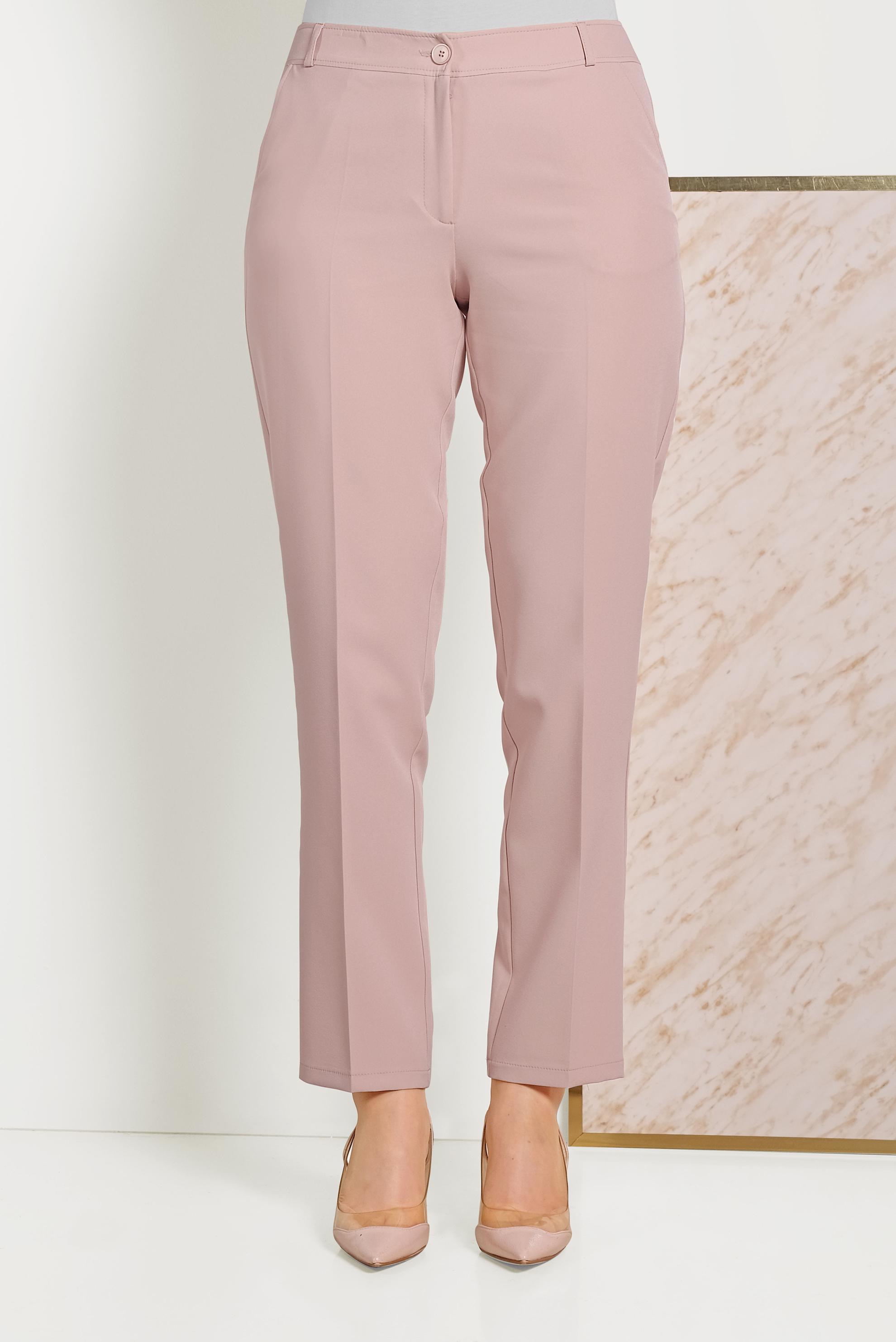 Tesettür giyim PUDRA ARA BEL KUMAŞ PANTOLON 70076