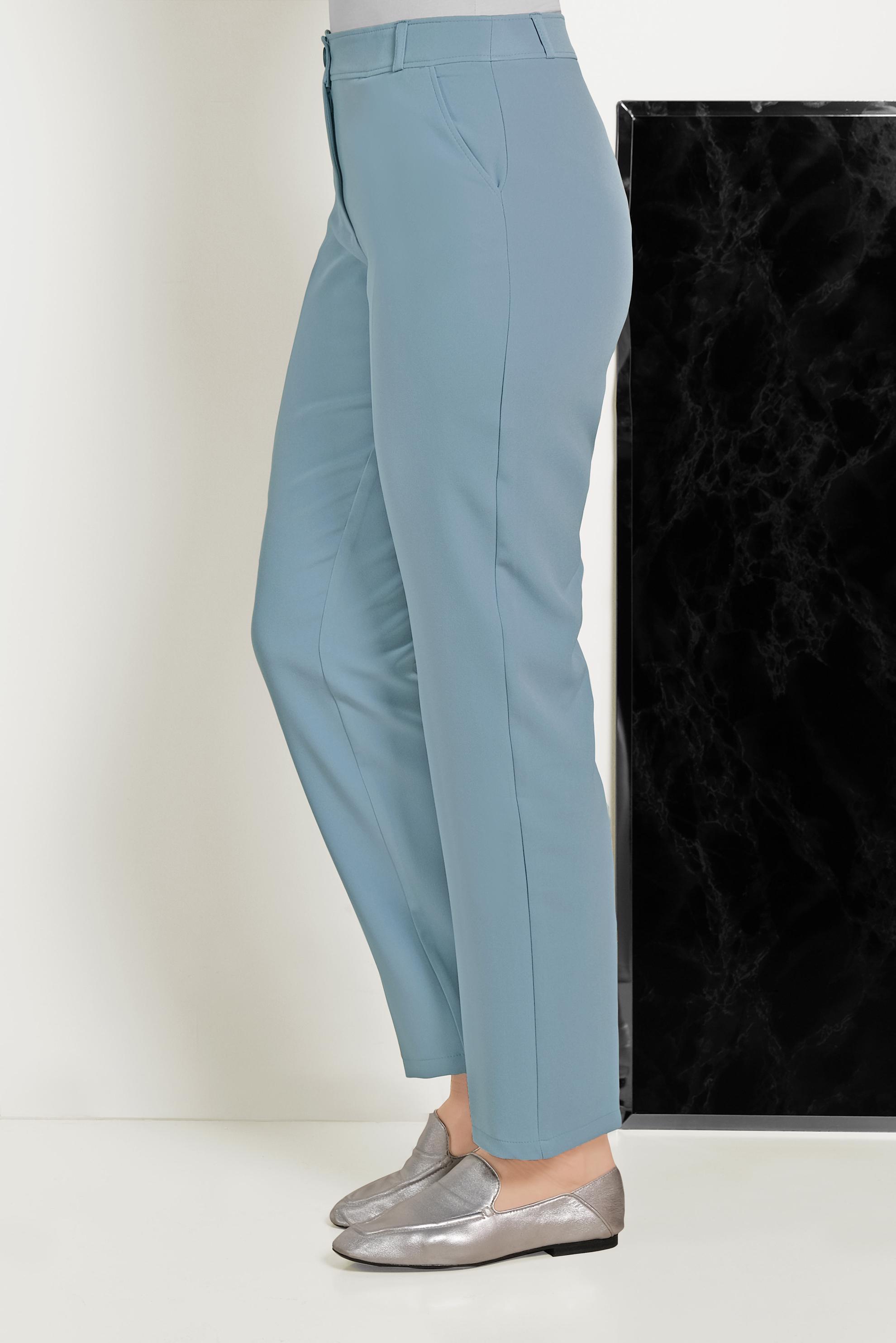 Tesettür giyim MAVİ ARA BEL KUMAŞ PANTOLON 70076