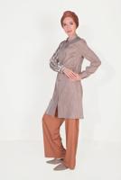 BELİ KUŞAKLI BOL PAÇA KLASİK PANTOLON 70078 