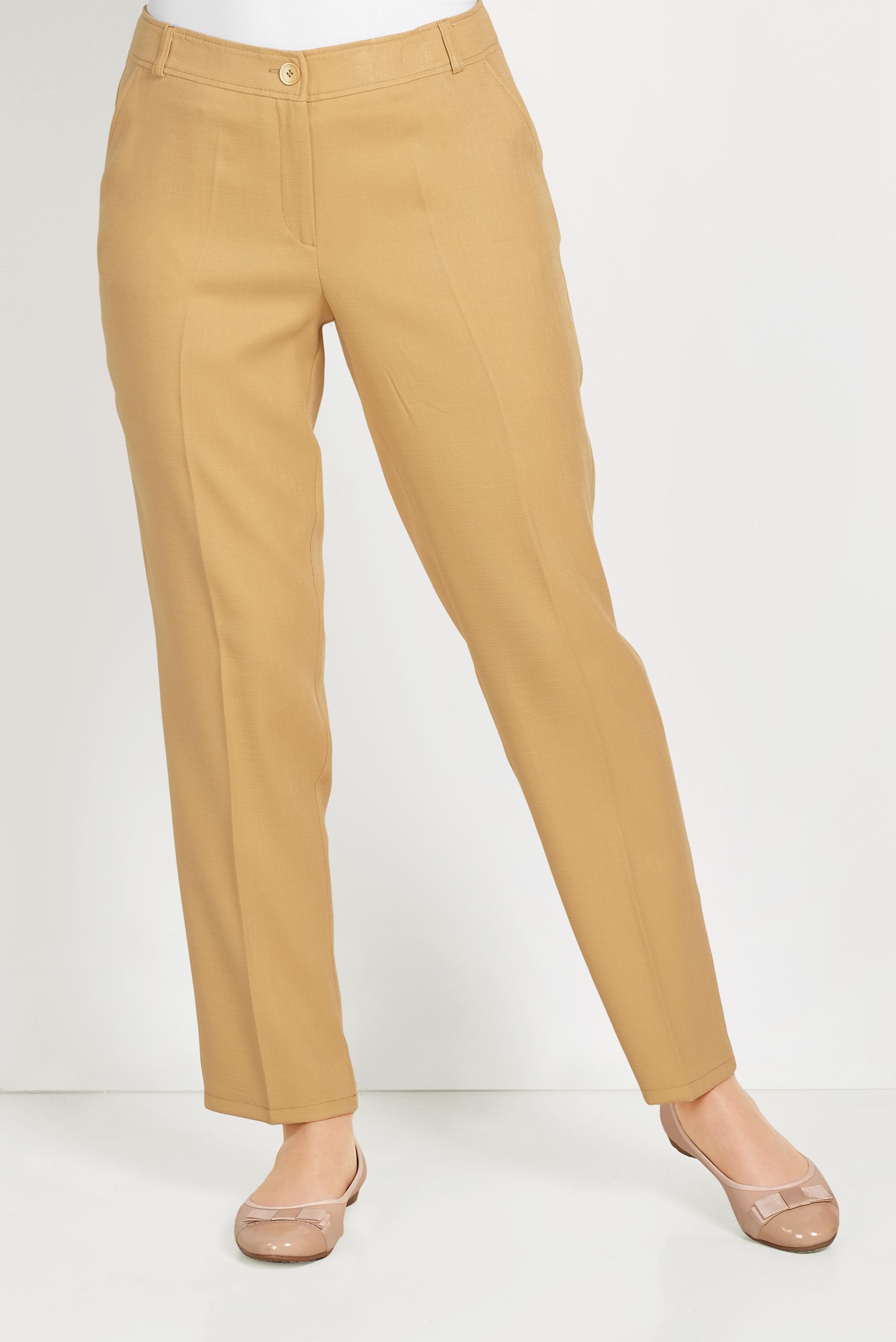 Tesettür giyim SARI DÜĞMELİ FERMUARLI PANTOLON 70079