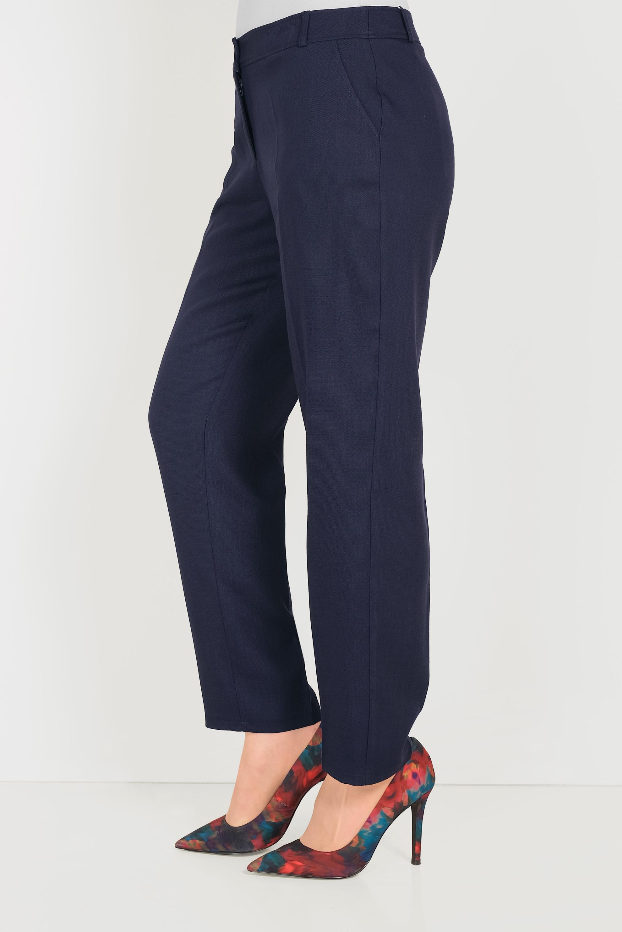 Tesettür giyim LACİVERT DÜĞMELİ FERMUARLI PANTOLON 70079