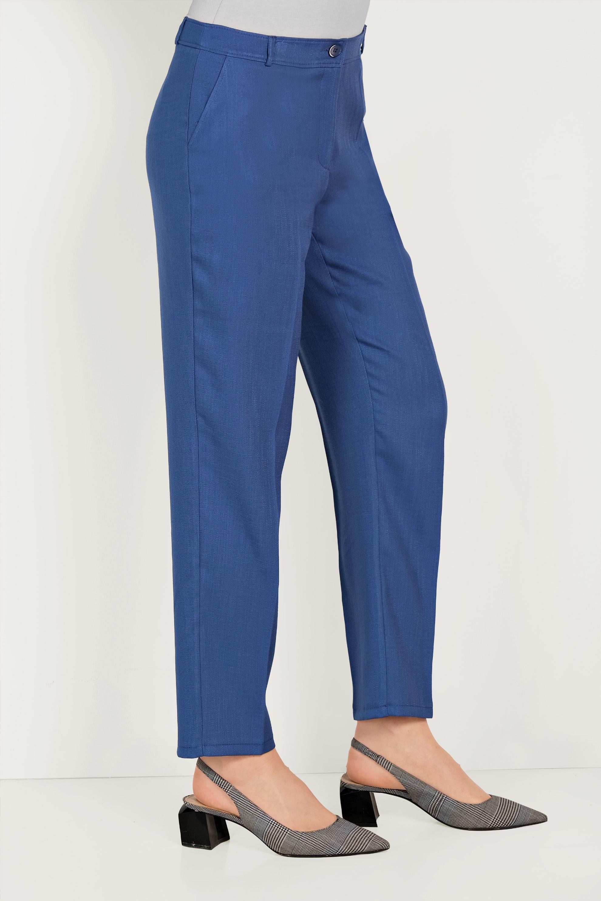 Tesettür giyim LACİVERT DÜĞMELİ FERMUARLI PANTOLON 70079