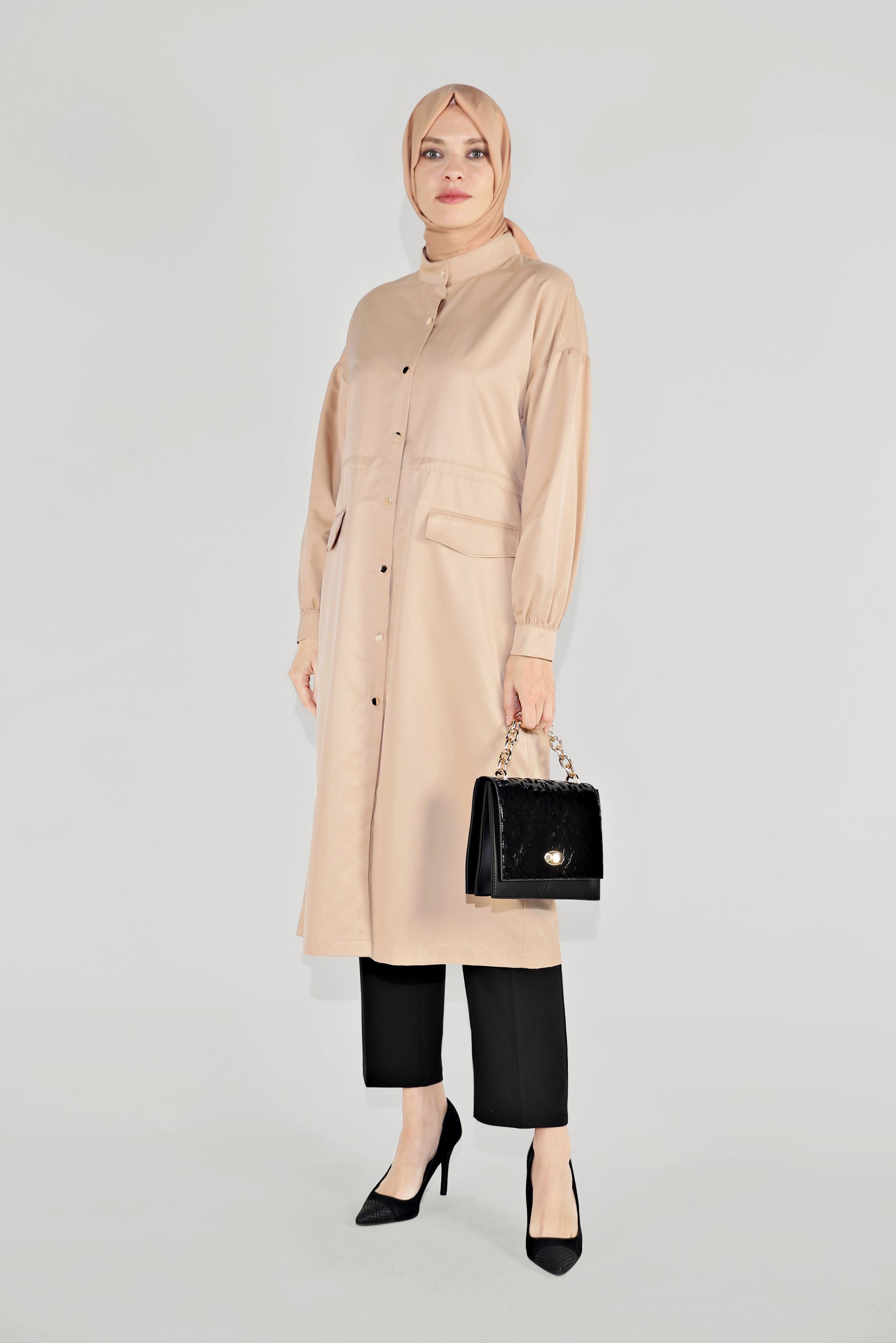 Tesettür giyim SİYAH KLASİK BİLEKTE PANTOLON 70084