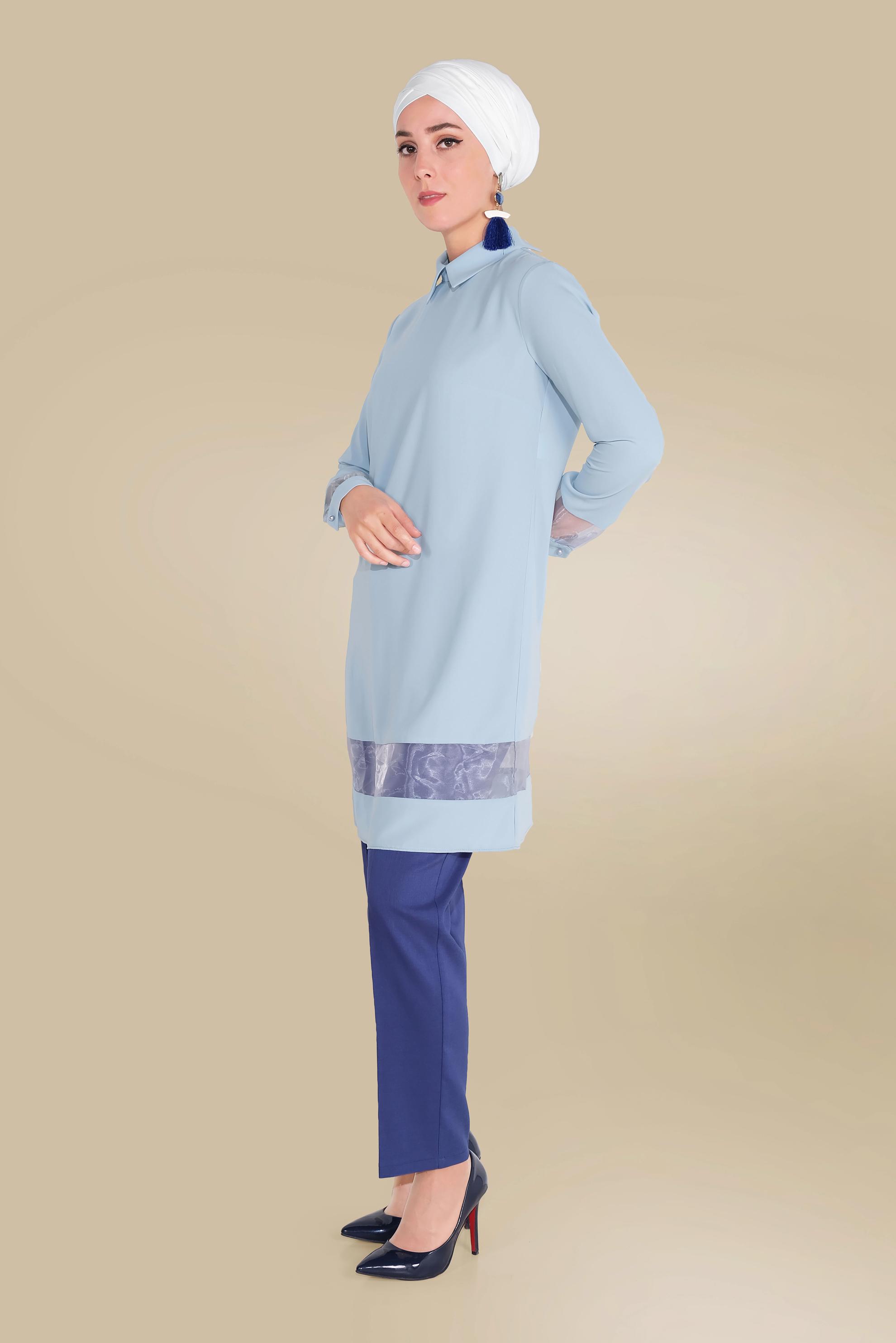 Tesettür giyim LACİVERT KLASİK BİLEKTE PANTOLON 70084