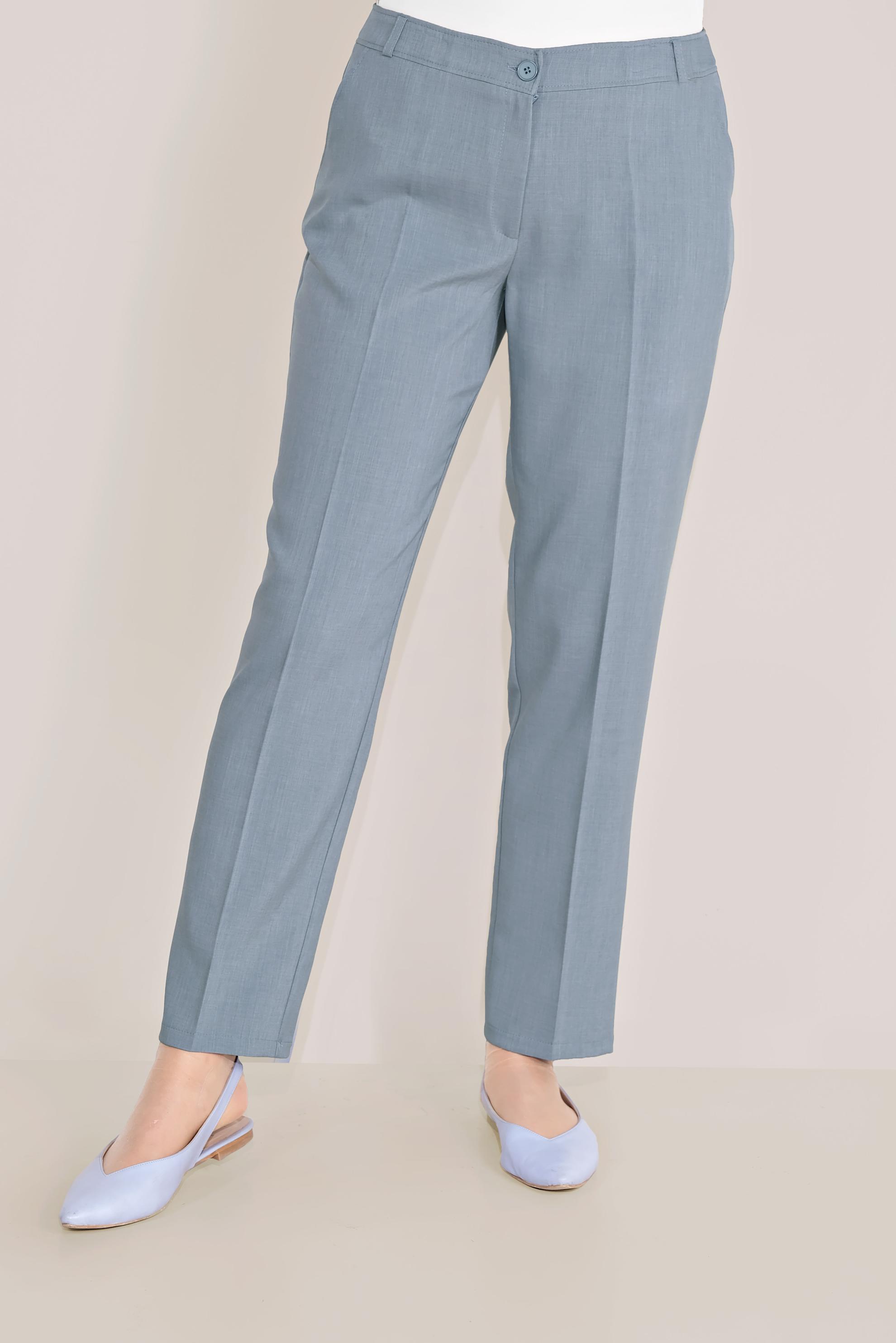 Tesettür giyim MAVİ KLASİK BİLEKTE PANTOLON 70084