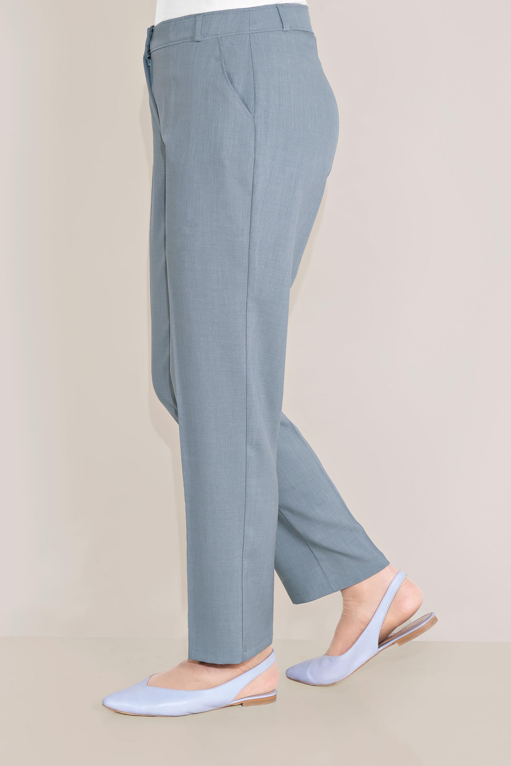 Tesettür giyim MAVİ KLASİK BİLEKTE PANTOLON 70084