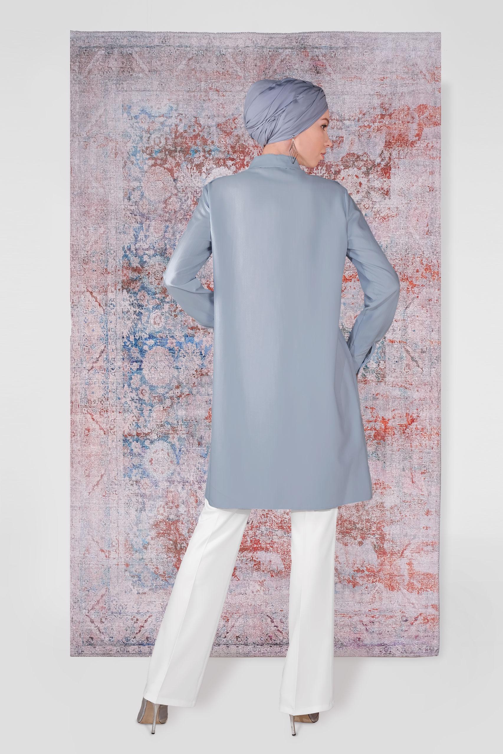 Tesettür giyim BEYAZ İSPANYOL PAÇA PANTOLON 70085 