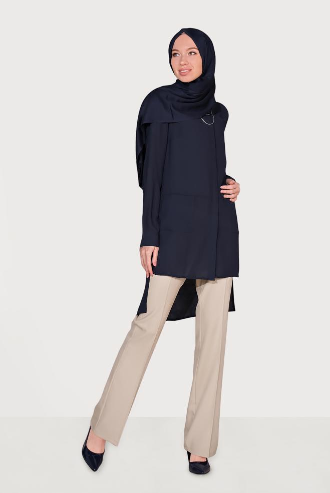 Tesettür giyim  İSPANYOL PAÇA PANTOLON 70085  - ALVİNA