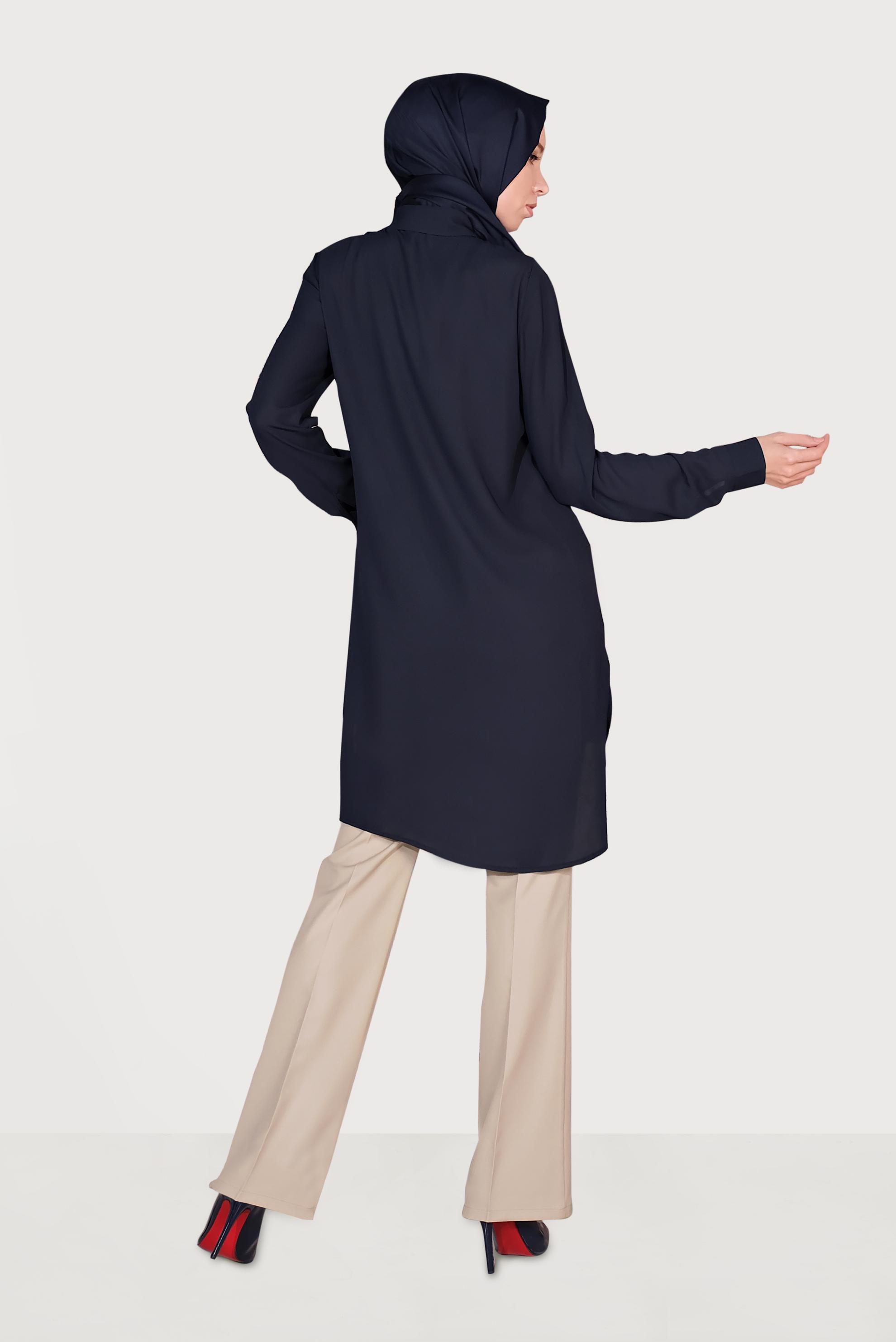 Tesettür giyim KAHVE İSPANYOL PAÇA PANTOLON 70085 