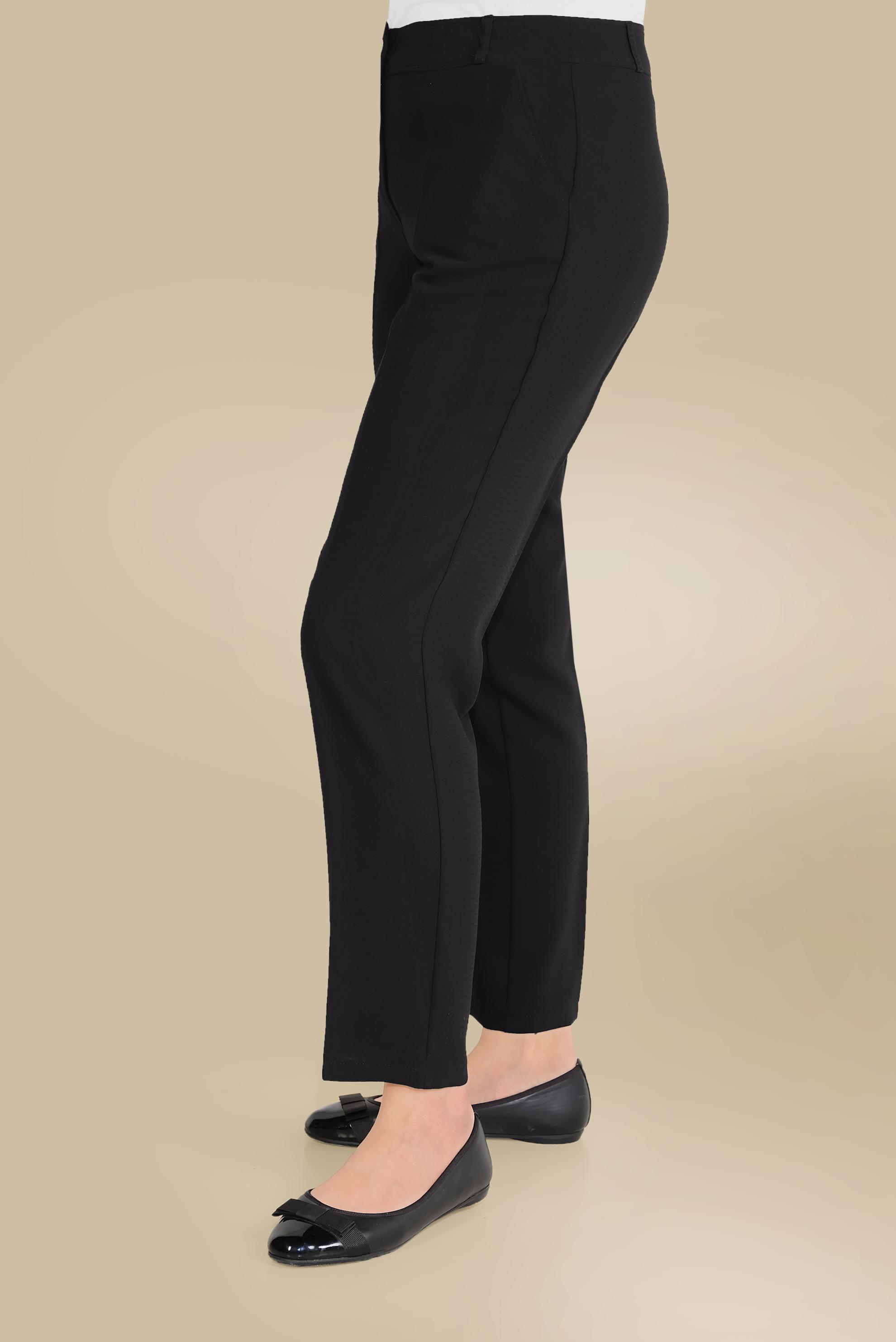 Tesettür giyim SİYAH ARA BEL CEPLİ PANTOLON 70089