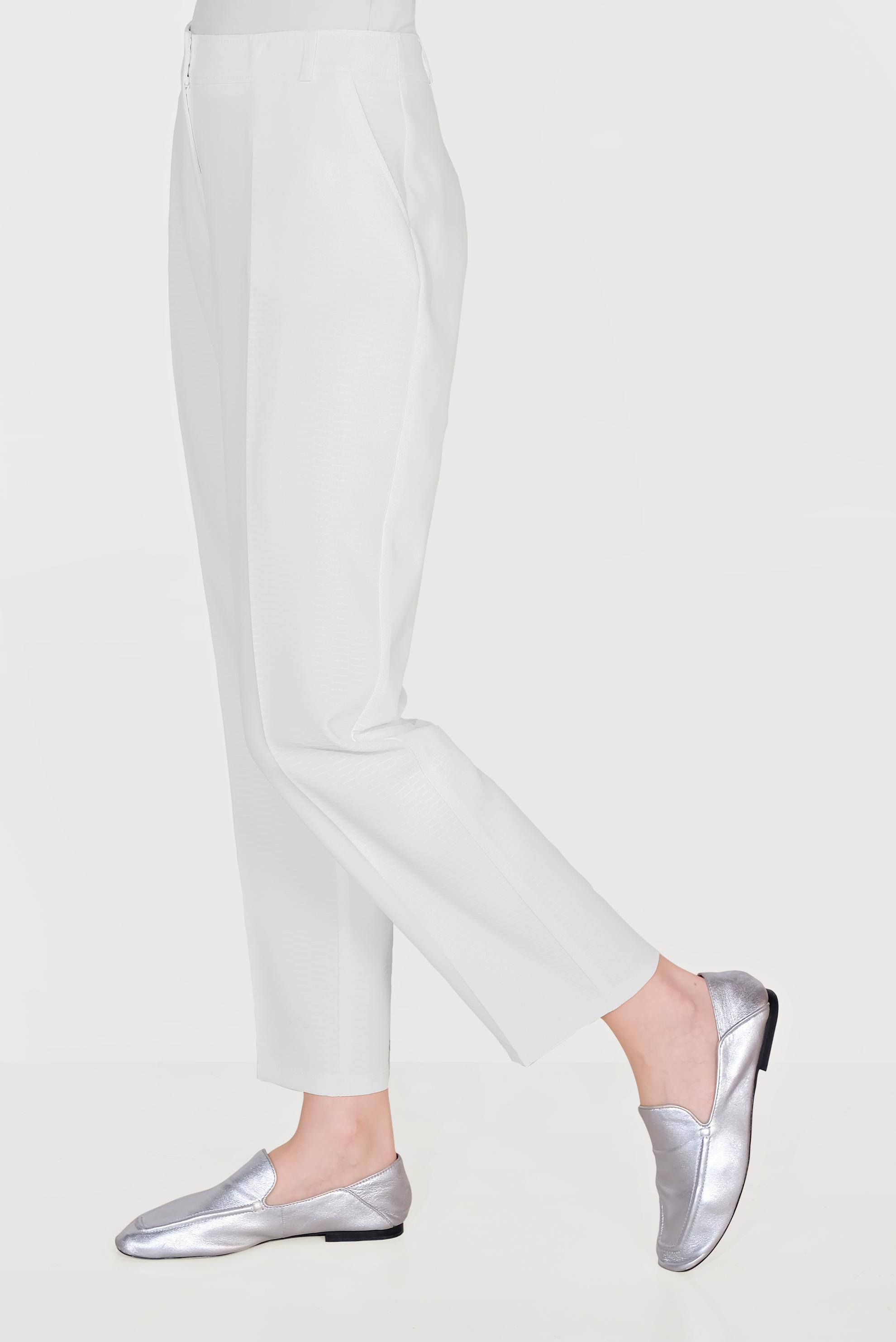 Tesettür giyim BEYAZ ARA BEL CEPLİ PANTOLON 70089