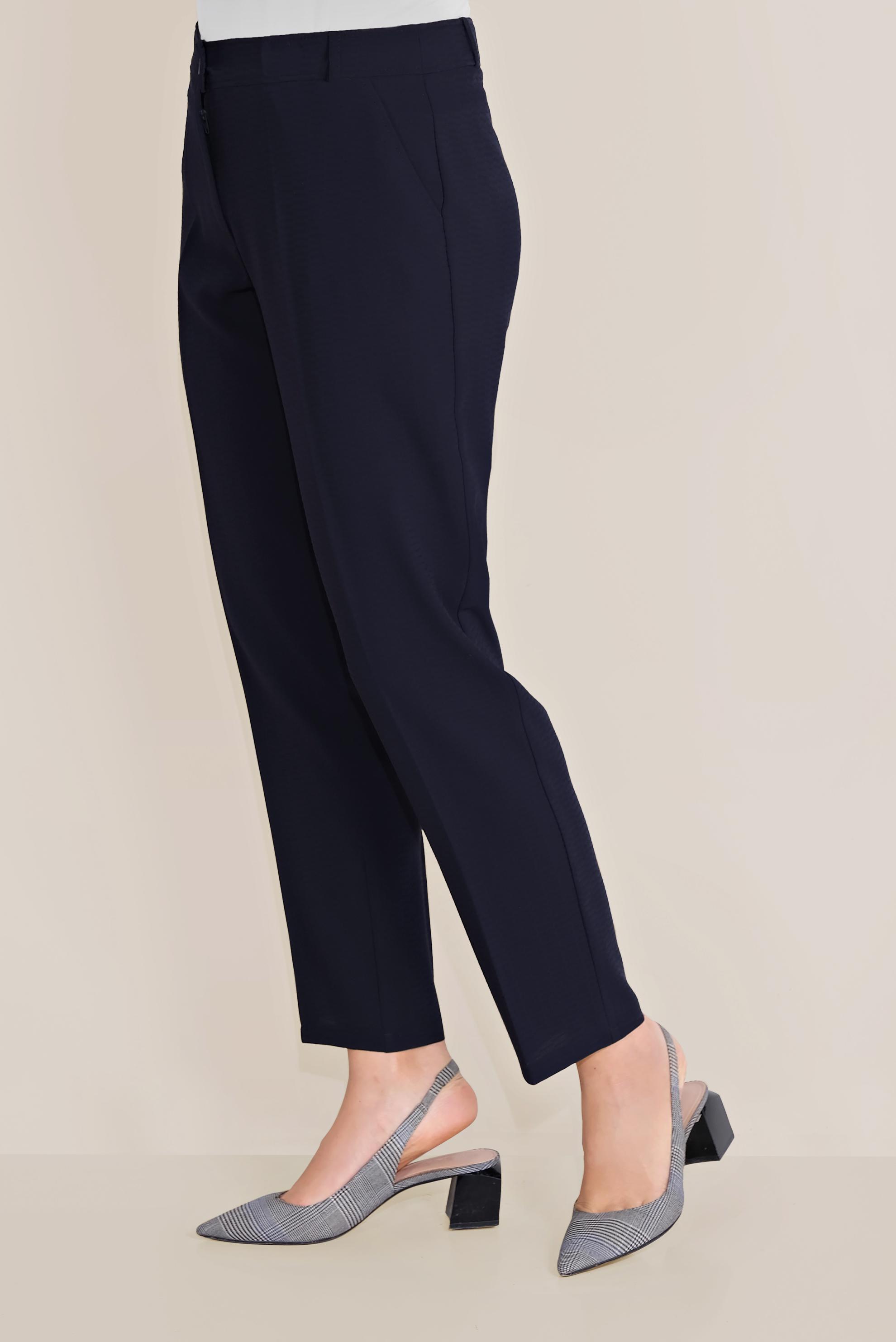 Tesettür giyim LACİVERT ARA BEL CEPLİ PANTOLON 70089