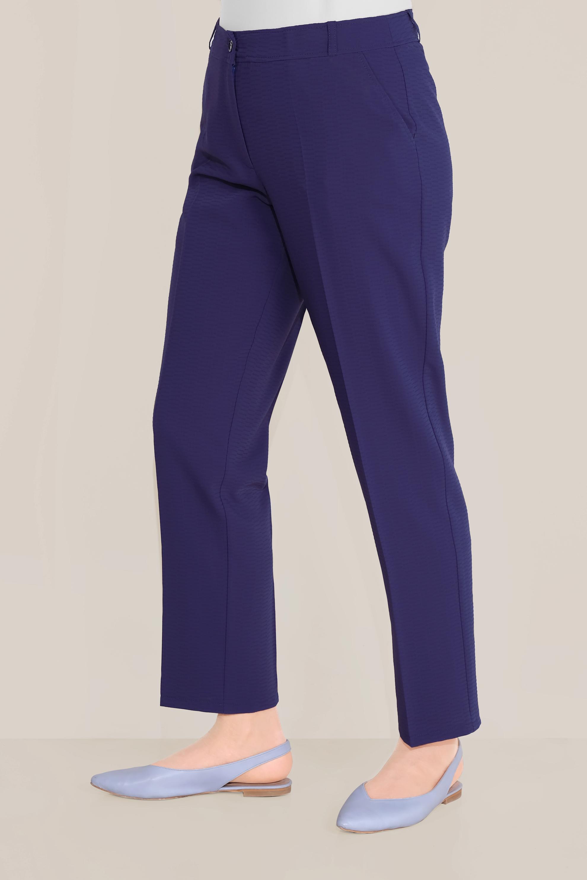 Tesettür giyim LACİVERT ARA BEL CEPLİ PANTOLON 70089