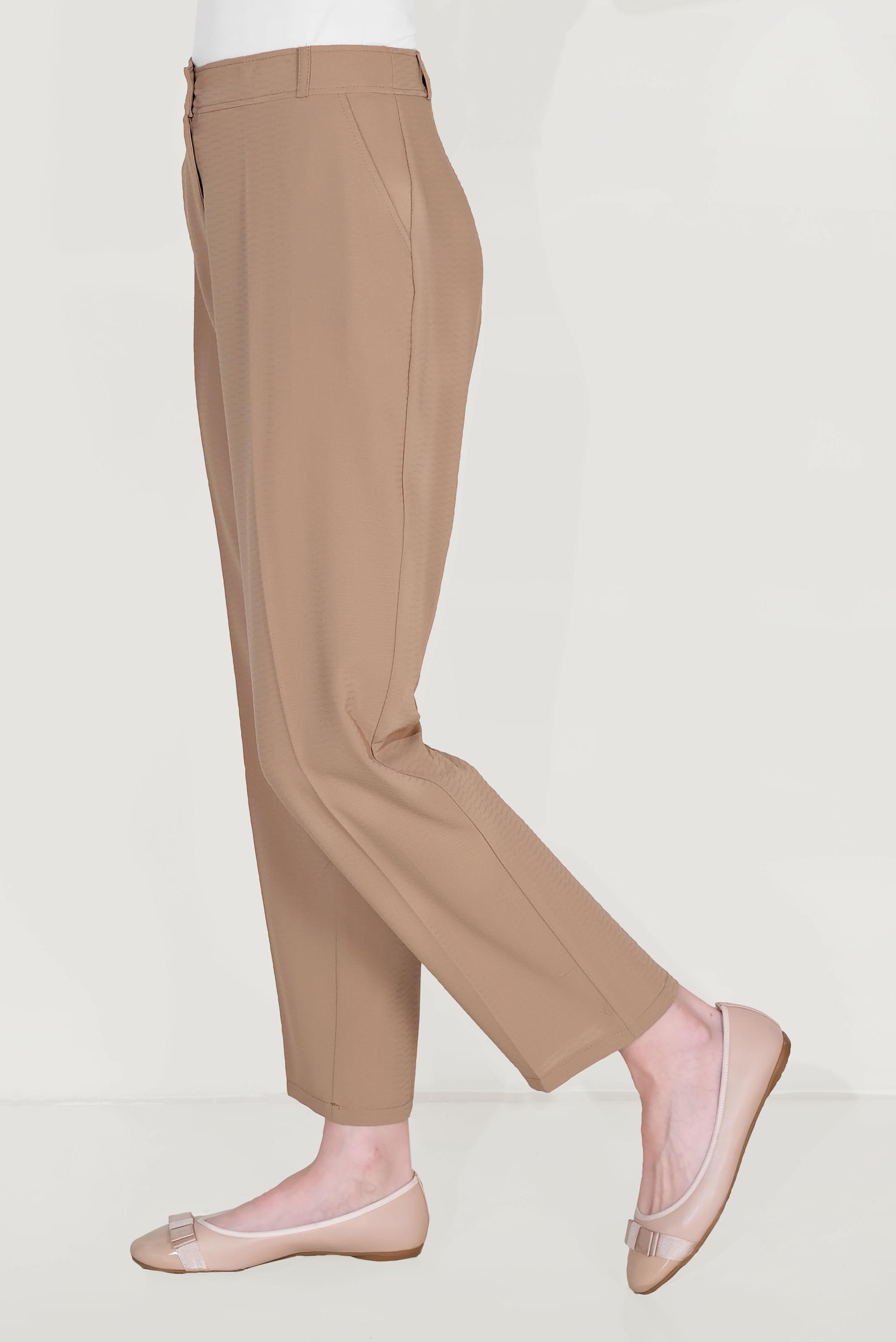 Tesettür giyim TABA ARA BEL CEPLİ PANTOLON 70089