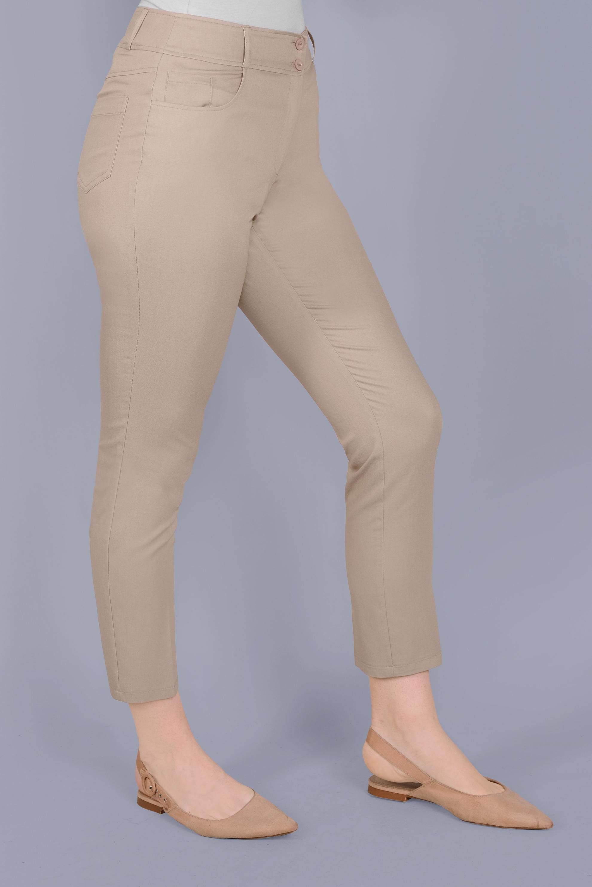 Tesettür giyim KAHVE ARA BEL PANTOLON 70090 