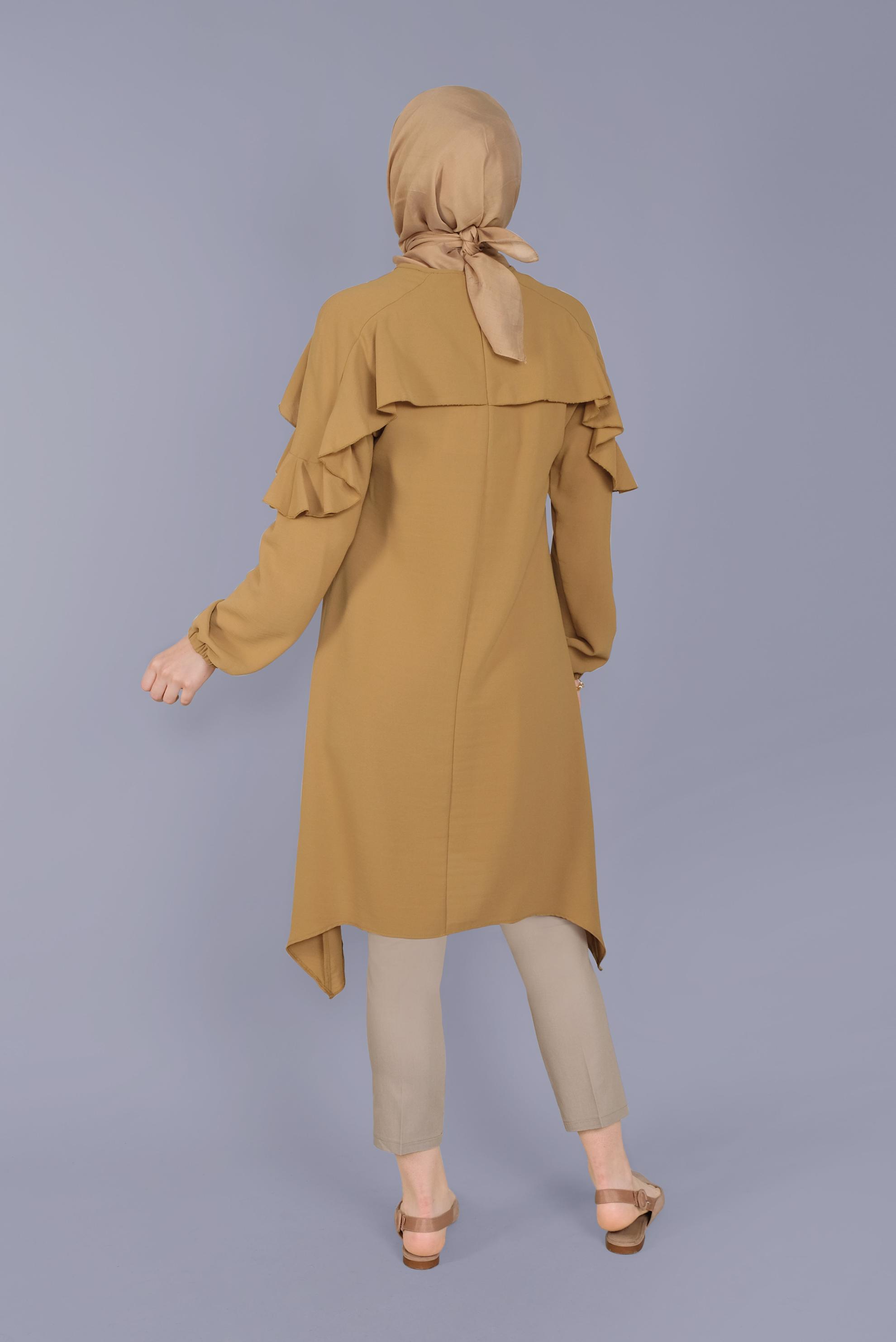 Tesettür giyim KAHVE ARA BEL PANTOLON 70090 