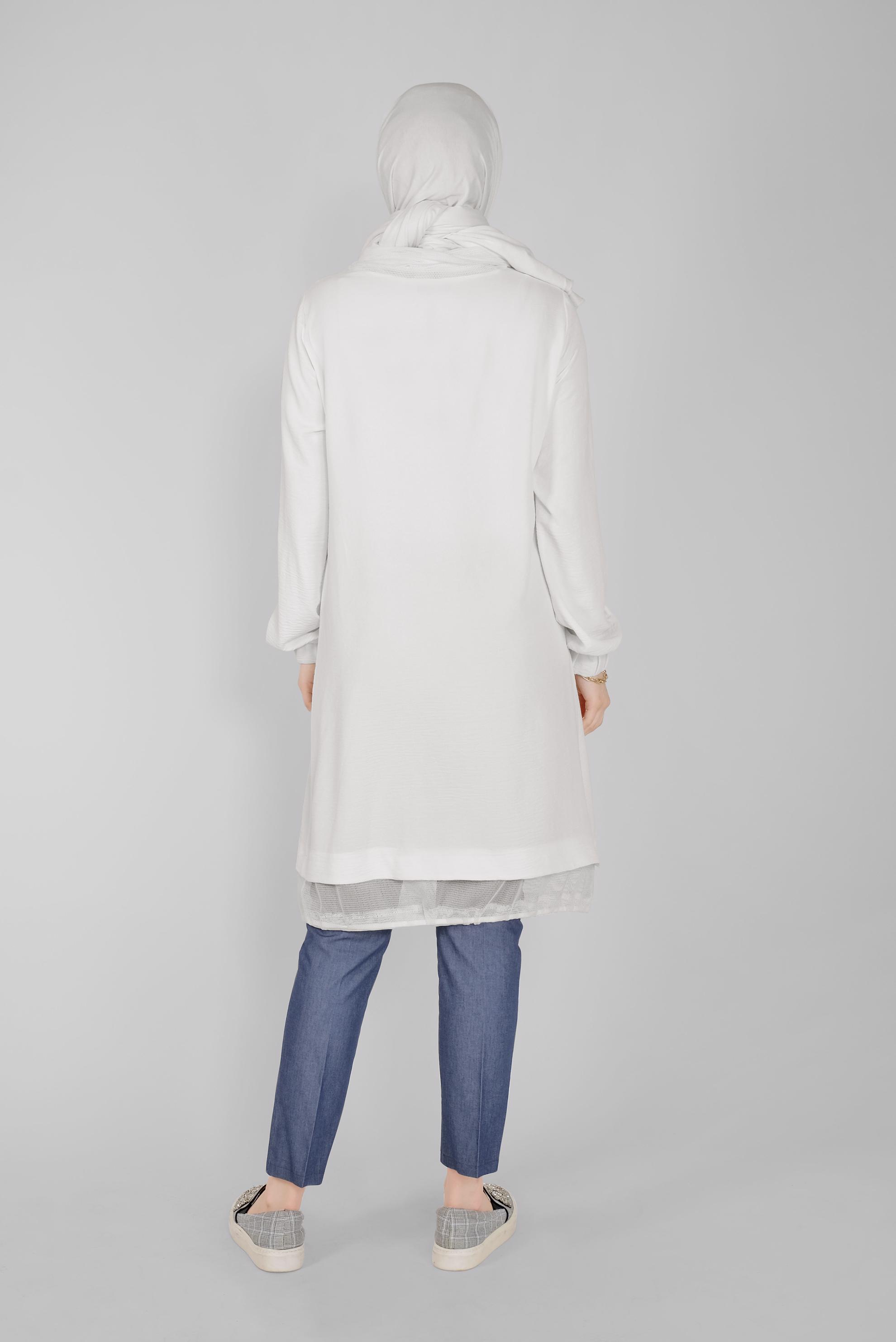 Tesettür giyim LACİVERT ARA BEL PANTOLON 70090 