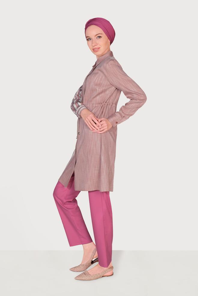 Tesettür giyim  BELİ LASTİKLİ PANTOLON 70091 - ALVİNA