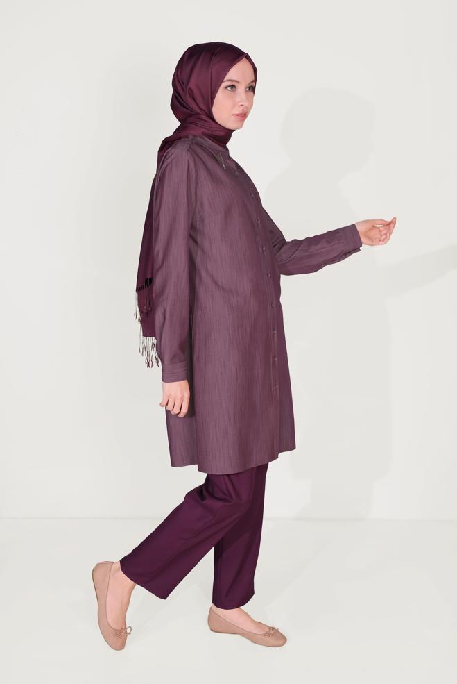 Tesettür giyim  BELİ LASTİKLİ PANTOLON 70091 - ALVİNA