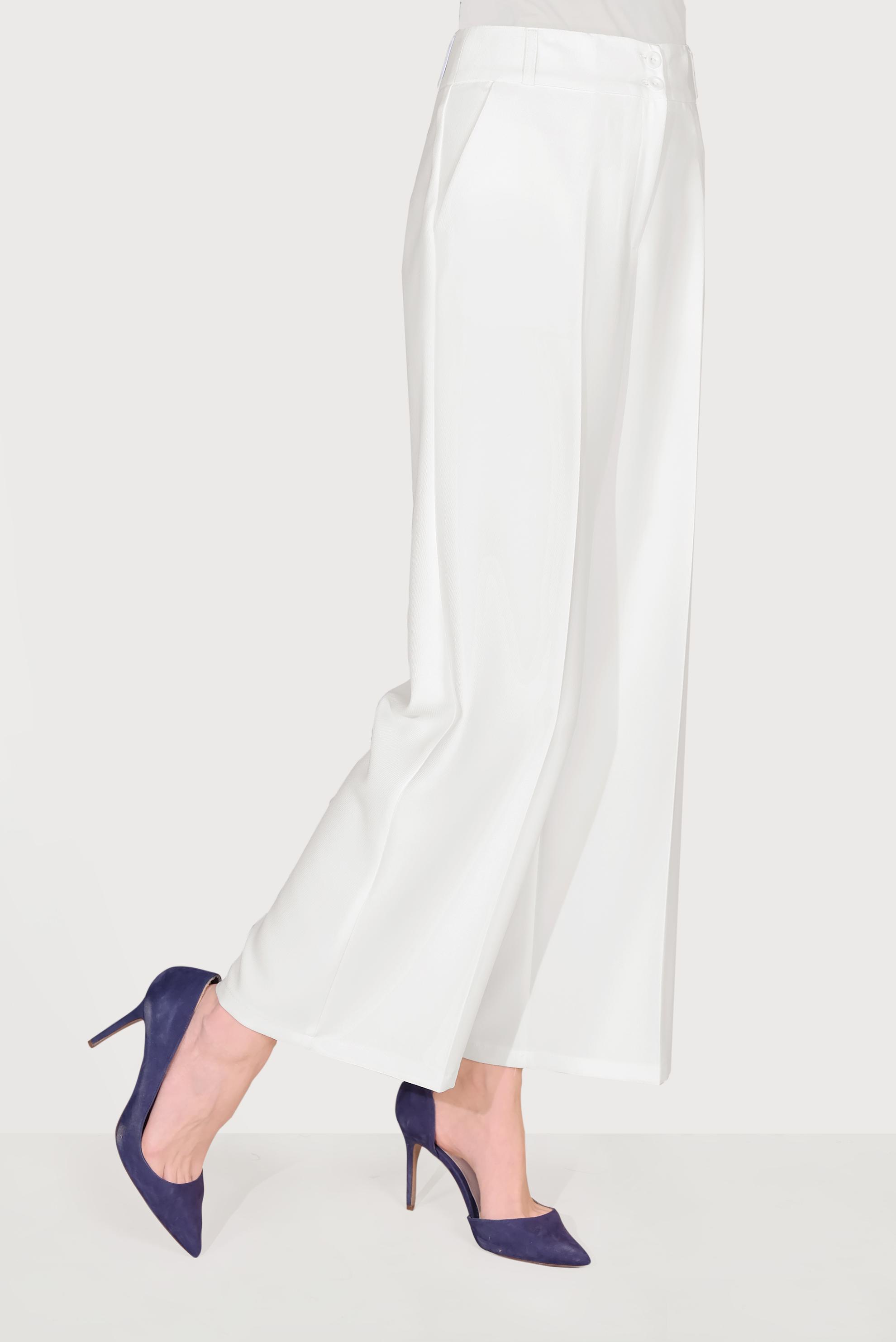 Hijab clothing WHITE HIGH WAISTED CLASSIC TROUSERS 70095 