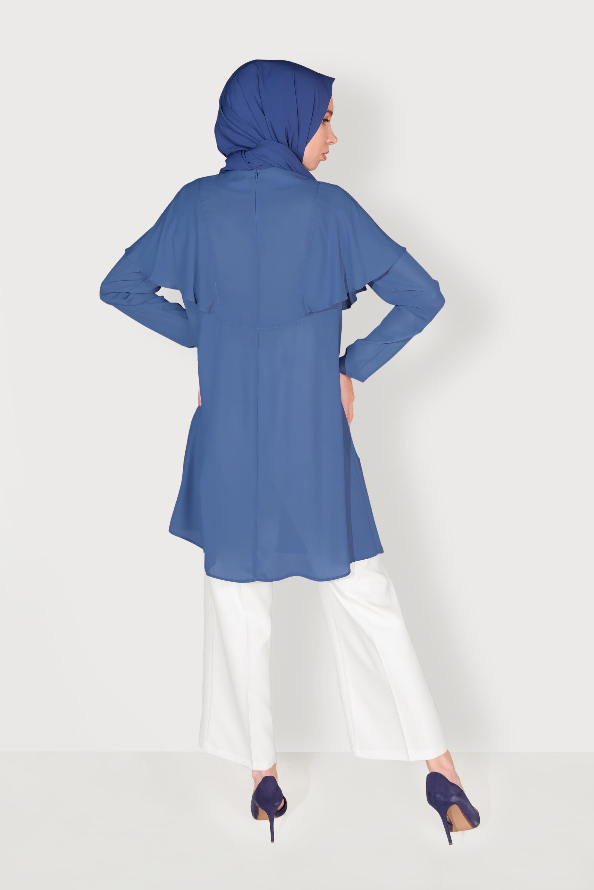 Hijab clothing WHITE HIGH WAISTED CLASSIC TROUSERS 70095 