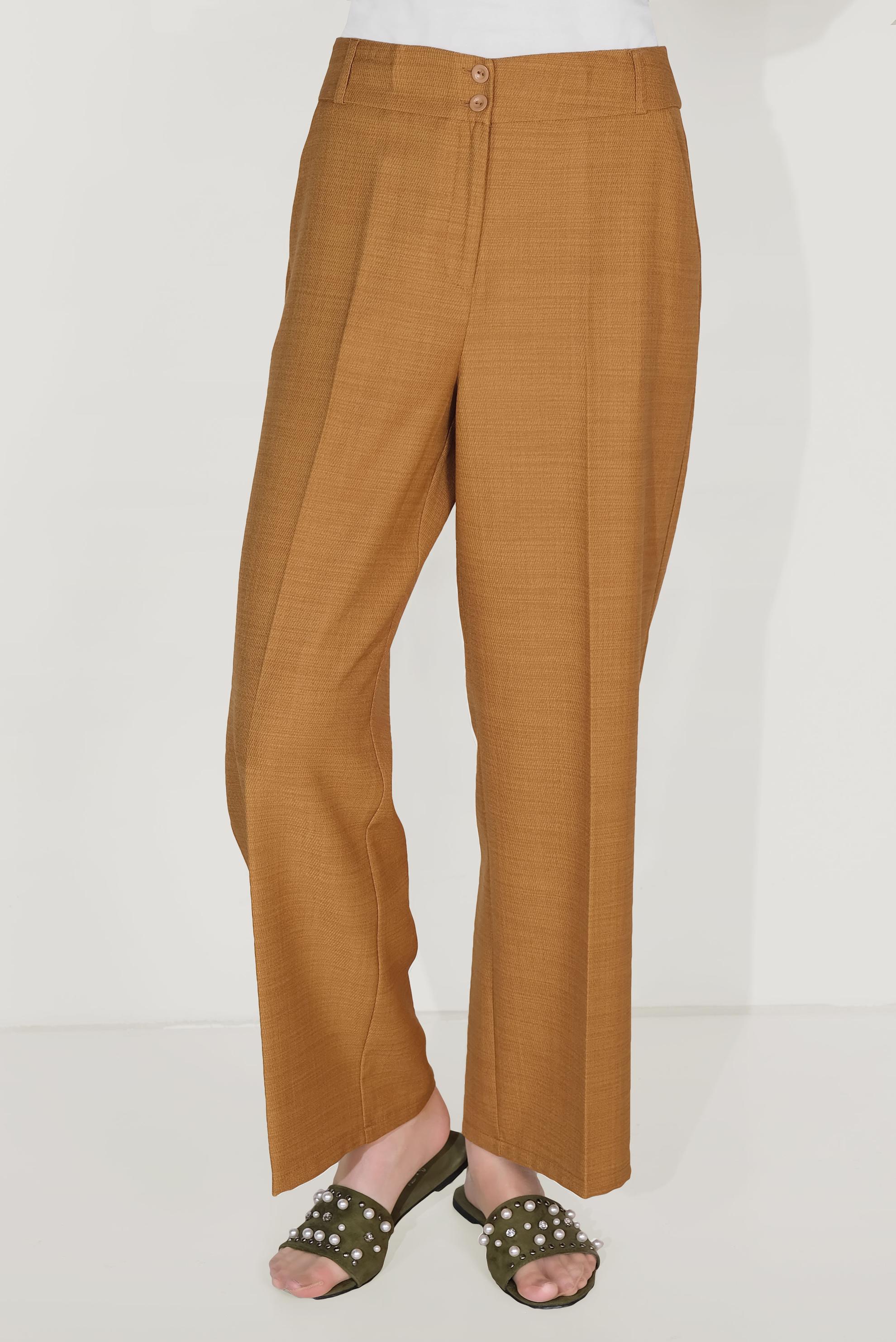 Hijab clothing YELLOW HIGH WAISTED CLASSIC TROUSERS 70095 