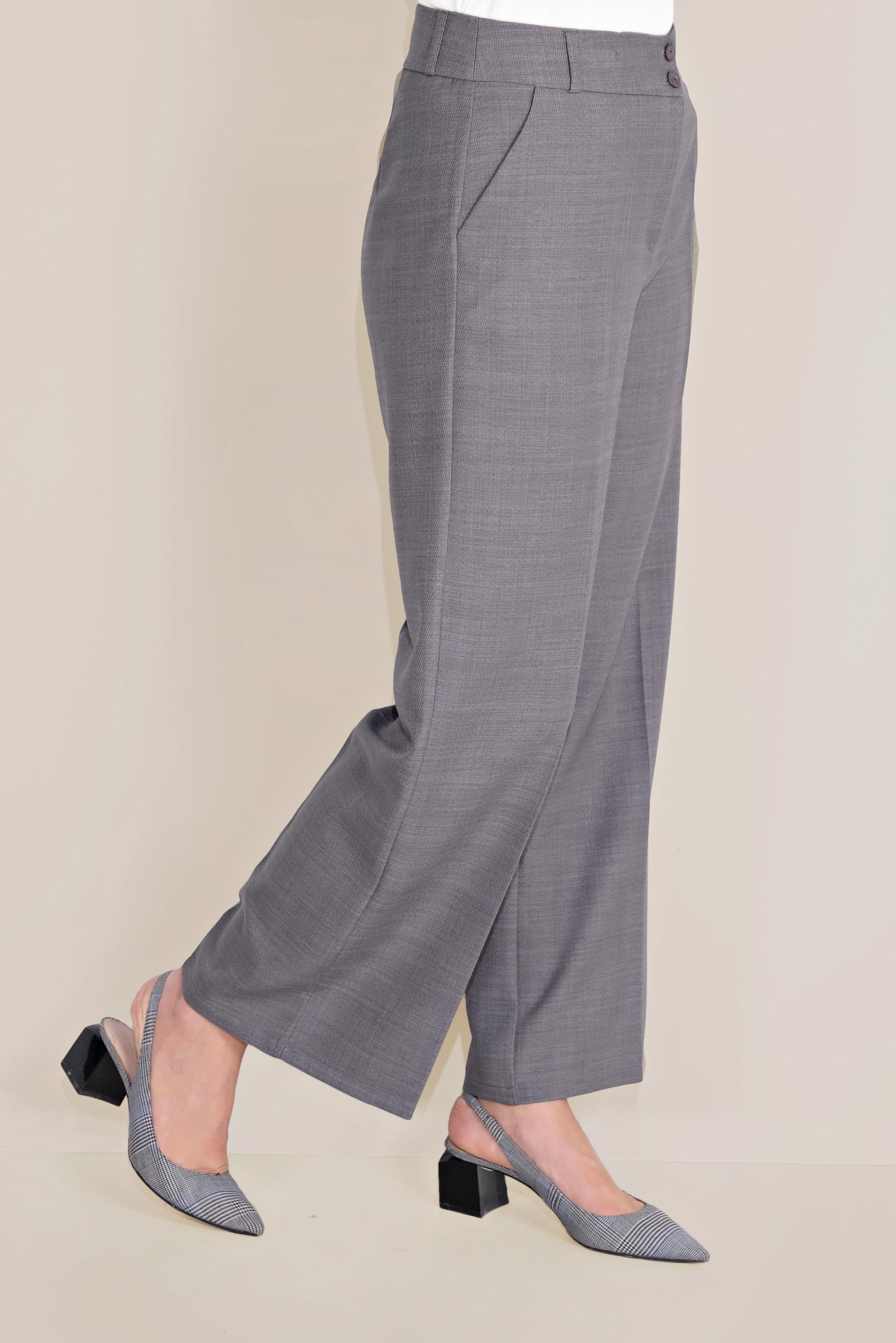 Hijab clothing GREY HIGH WAISTED CLASSIC TROUSERS 70095 