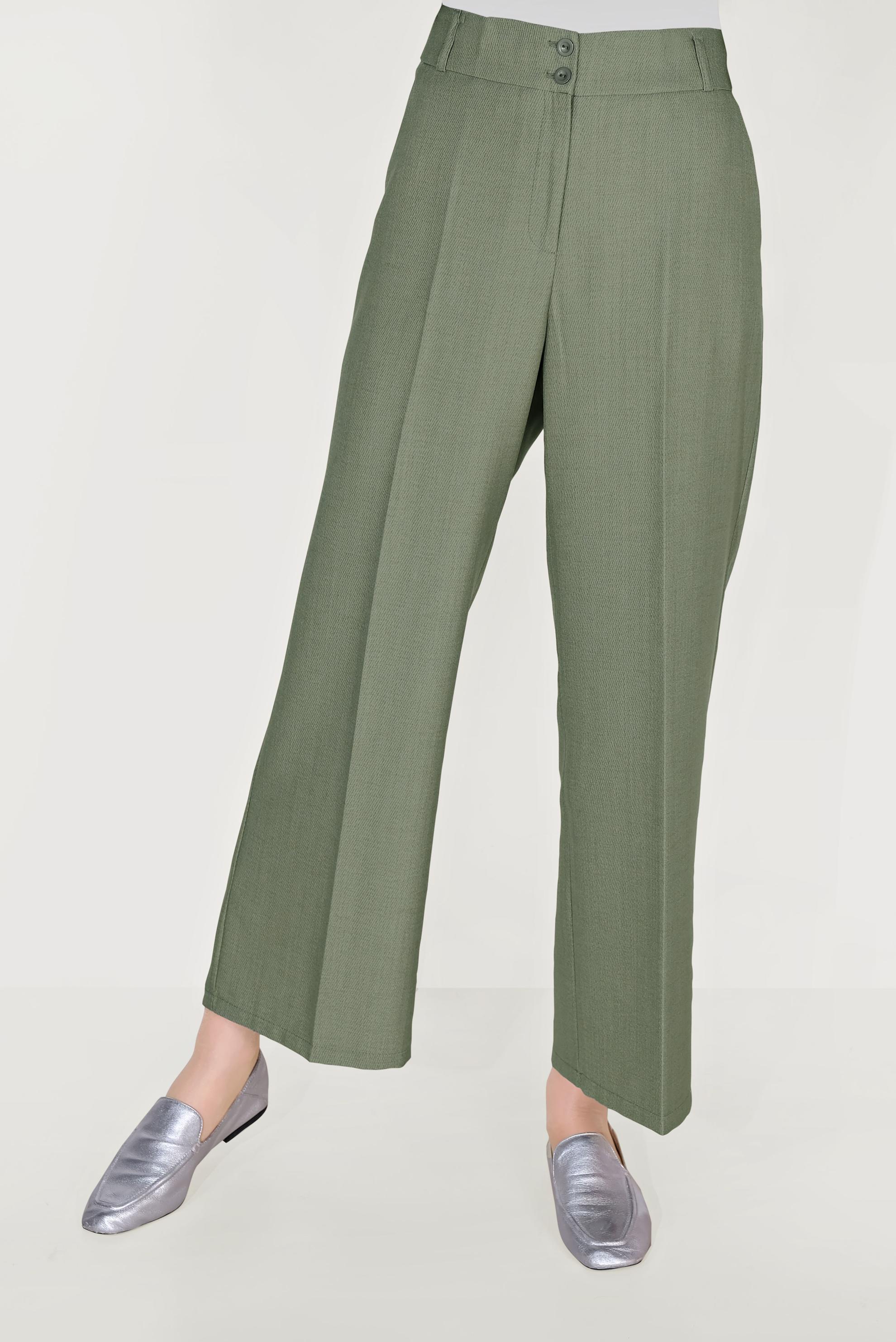 Hijab clothing KHAKI HIGH WAISTED CLASSIC TROUSERS 70095 