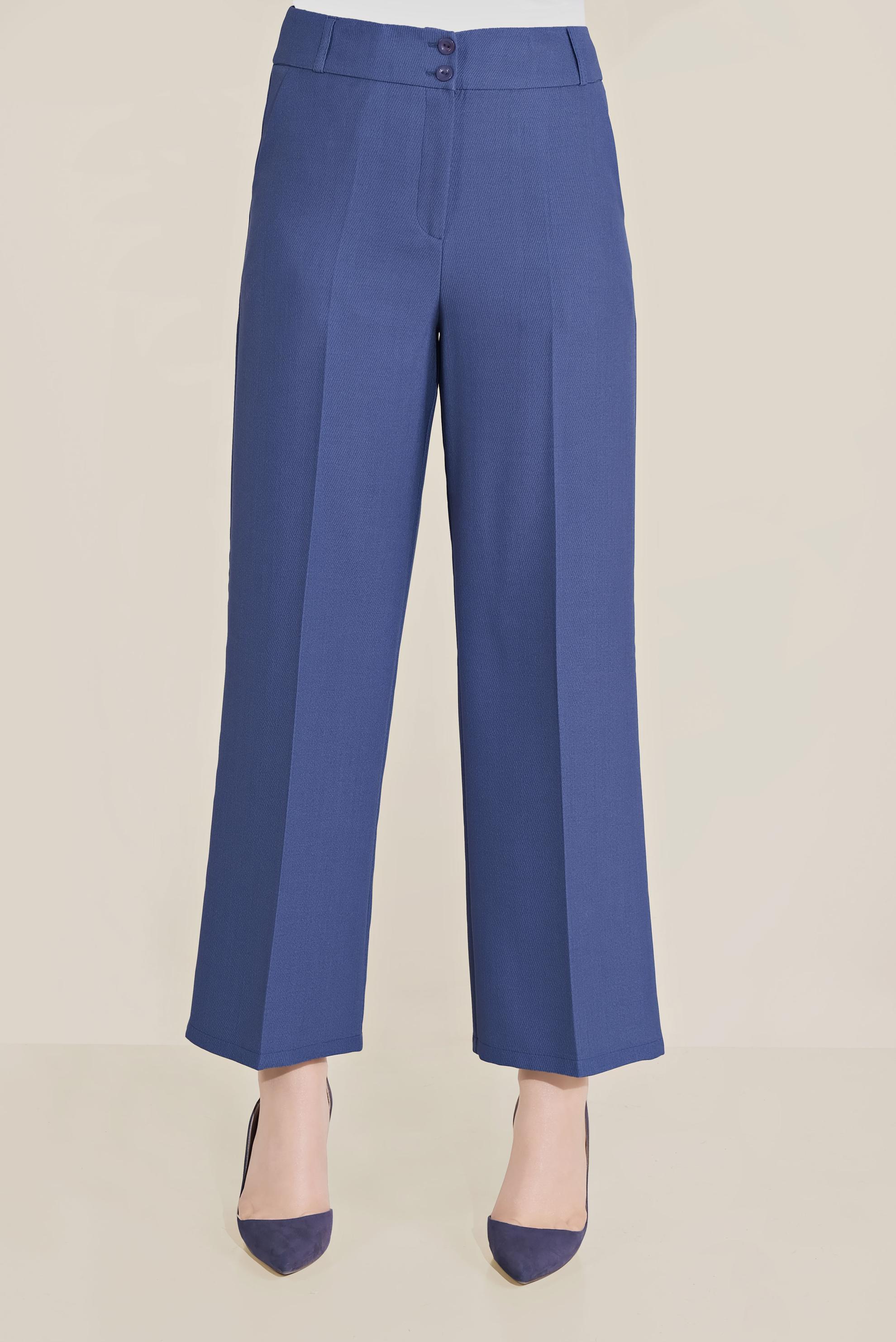 Tesettür giyim LACİVERT YÜKSEK BEL PANTOLON 70095 